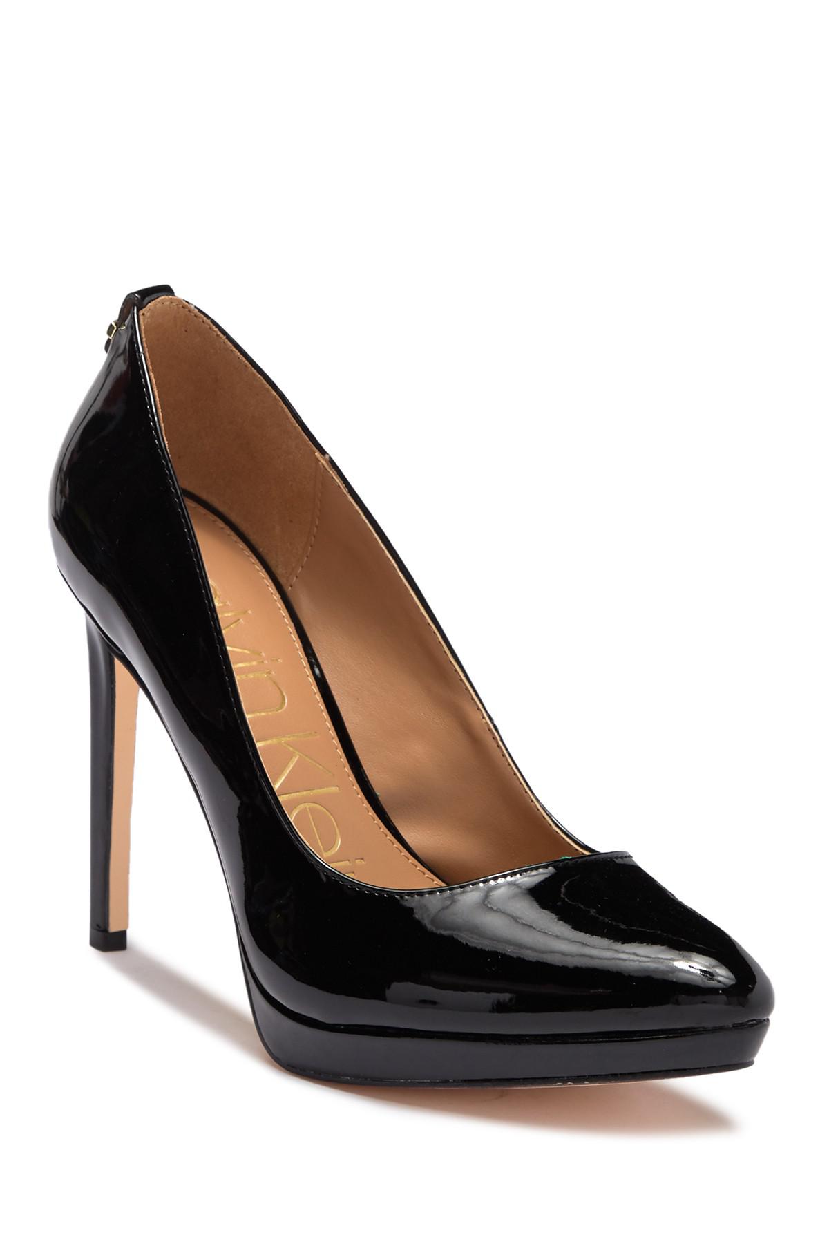 calvin klein platform pumps