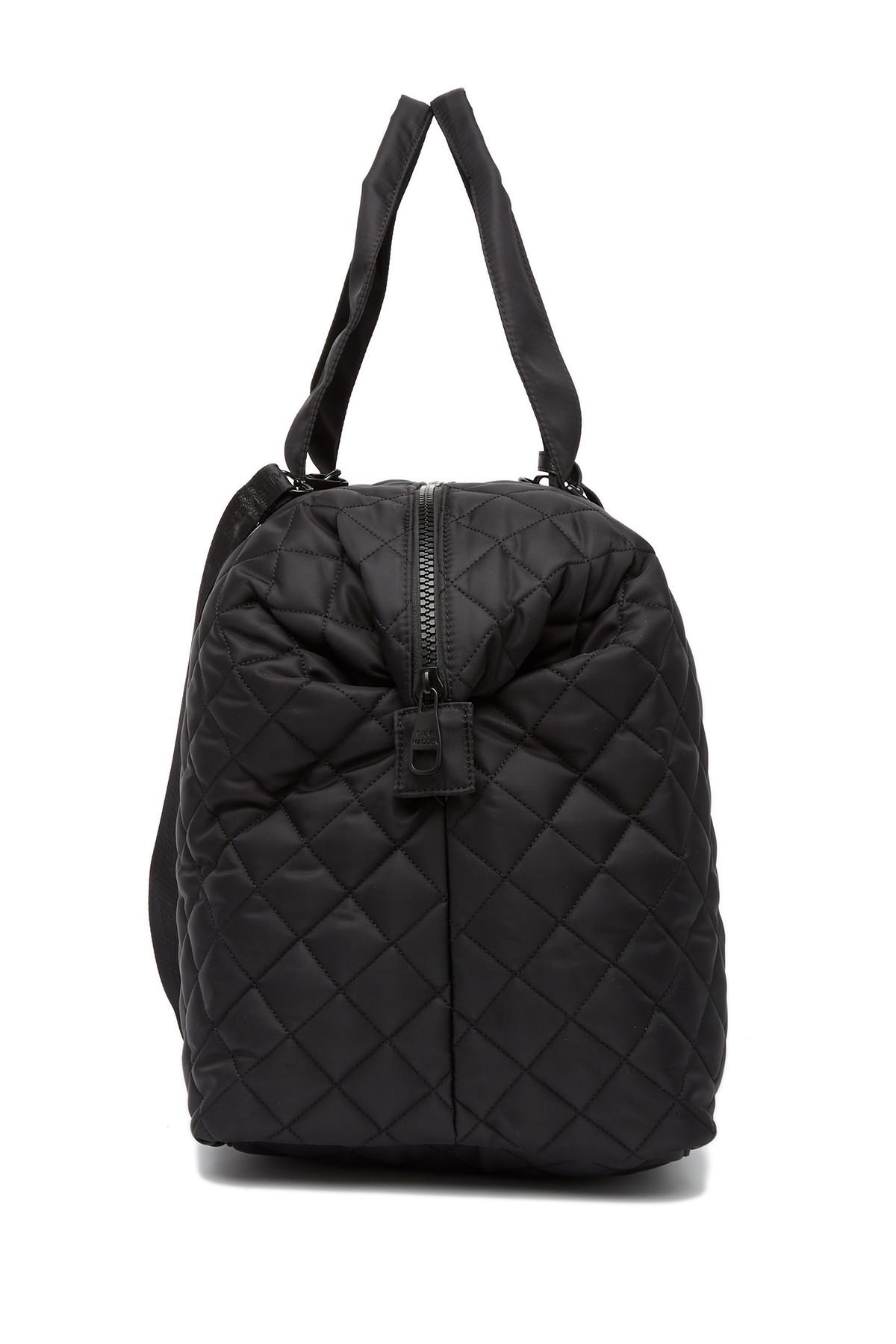 Steve Madden Quilted Nylon Weekend Bag in Black - Lyst