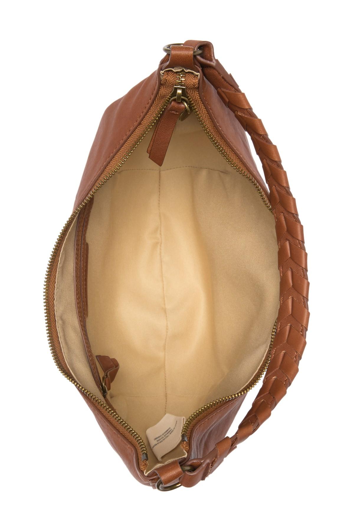 Lucky Brand Vala Leather Shoulder Bag in Brown Lyst