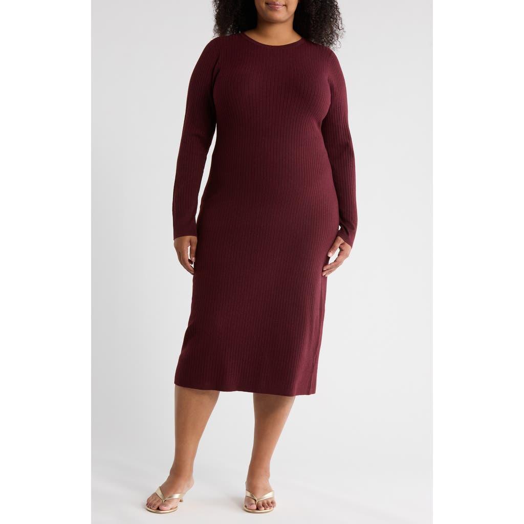 Nordstrom Rack Ribbed Long Sleeve Sweater Dress in Red | Lyst Nordstrom Rack Ribbed Long Sleeve Sweater Dress in Red | Lyst