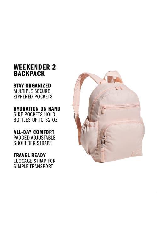 adidas daybreak 2 backpack pink Impulse Two side pockets hold water bottles up to 32 oz adidas Weekender Backpack - Pink