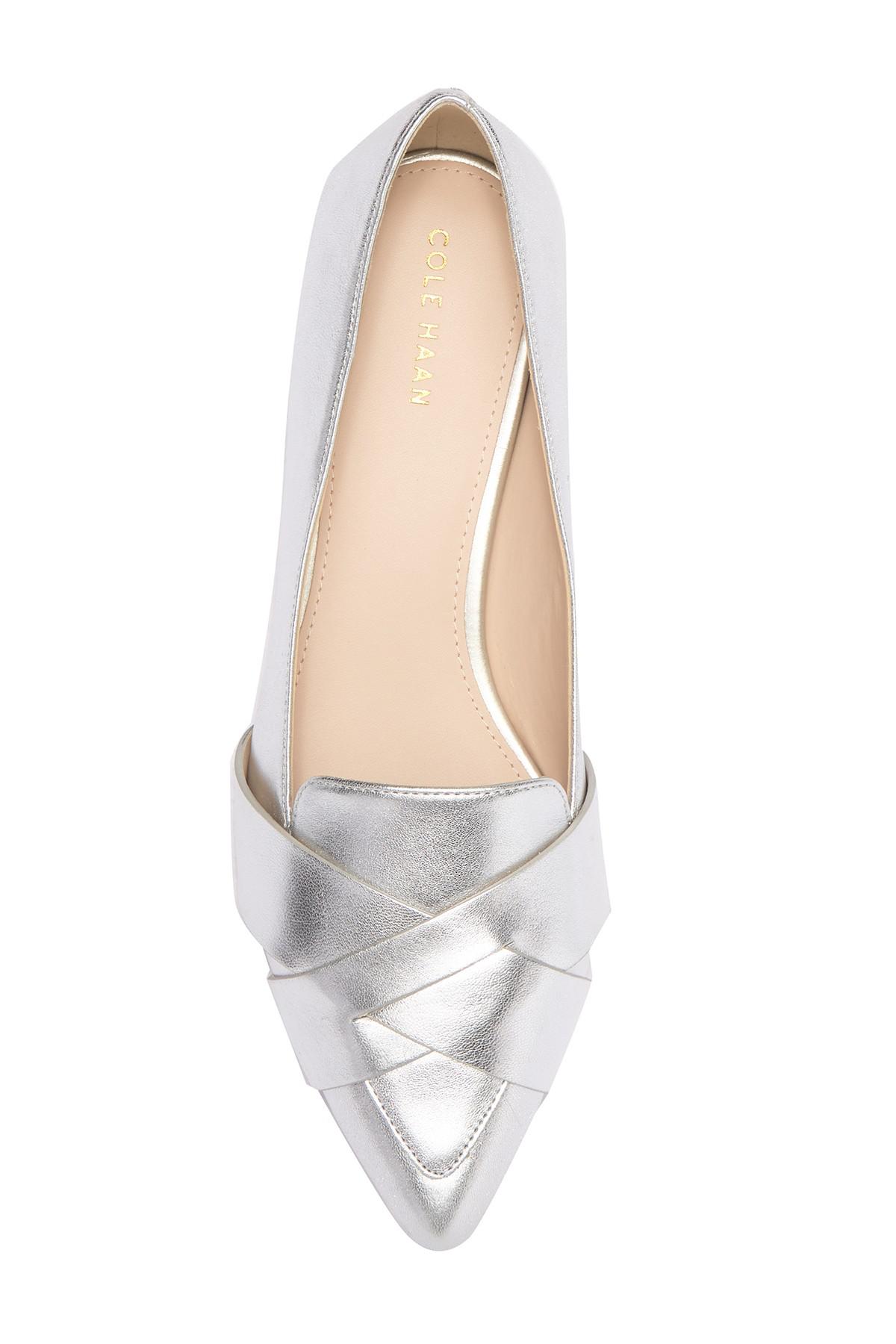 camila leather skimmer flat