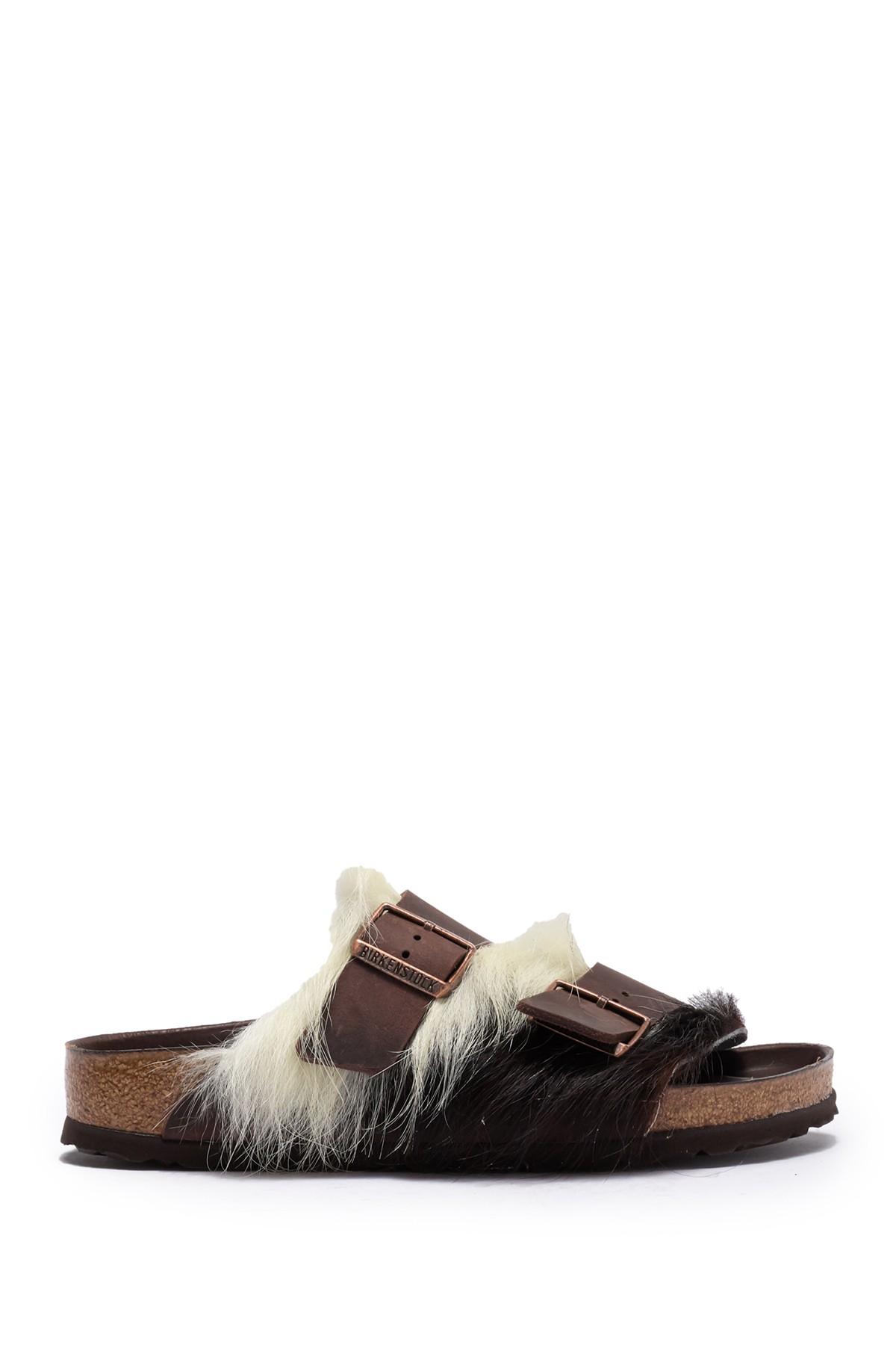 birkenstock fur slides