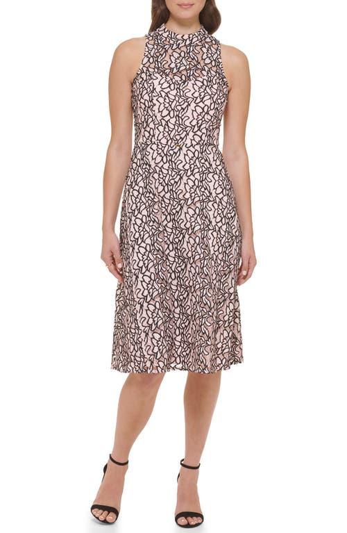 kensie lace fit and flare dress Kensie Women's Scallop Lace Navy Dress
