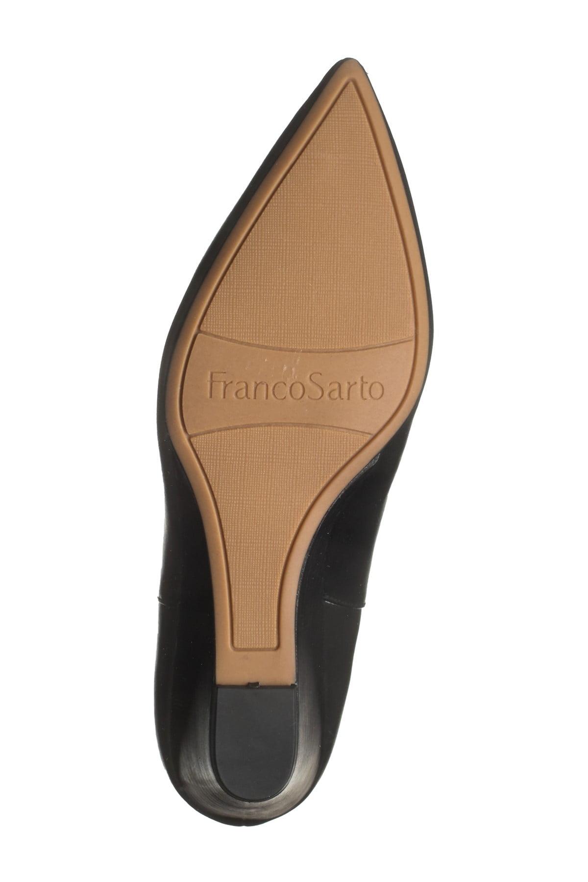 Franco Sarto Adrienne Pointed Toe Leather Bootie In Black Lyst Franco Sarto Adrienne Pointed Toe Leather Bootie In Black Lyst