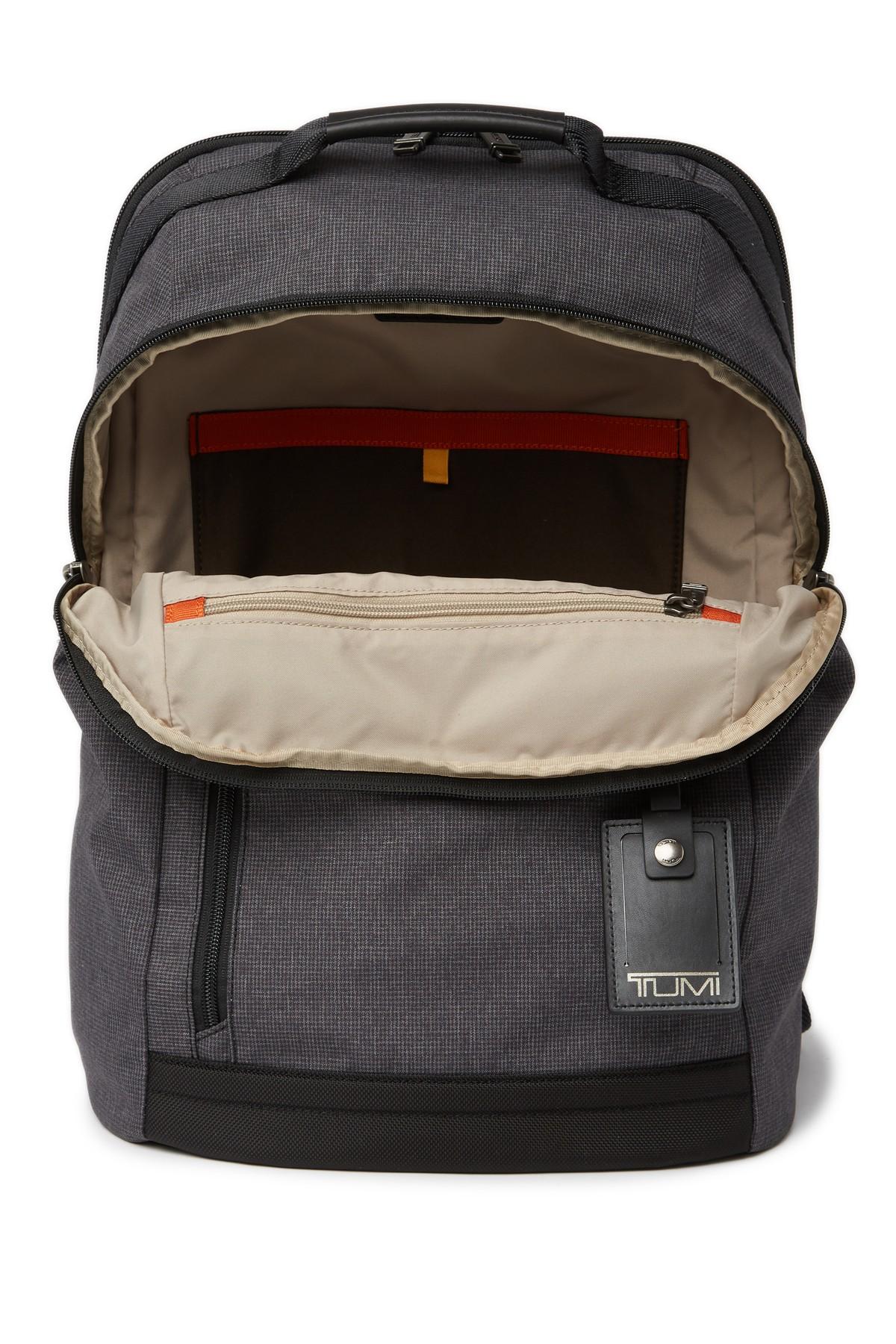 tumi backpack grey