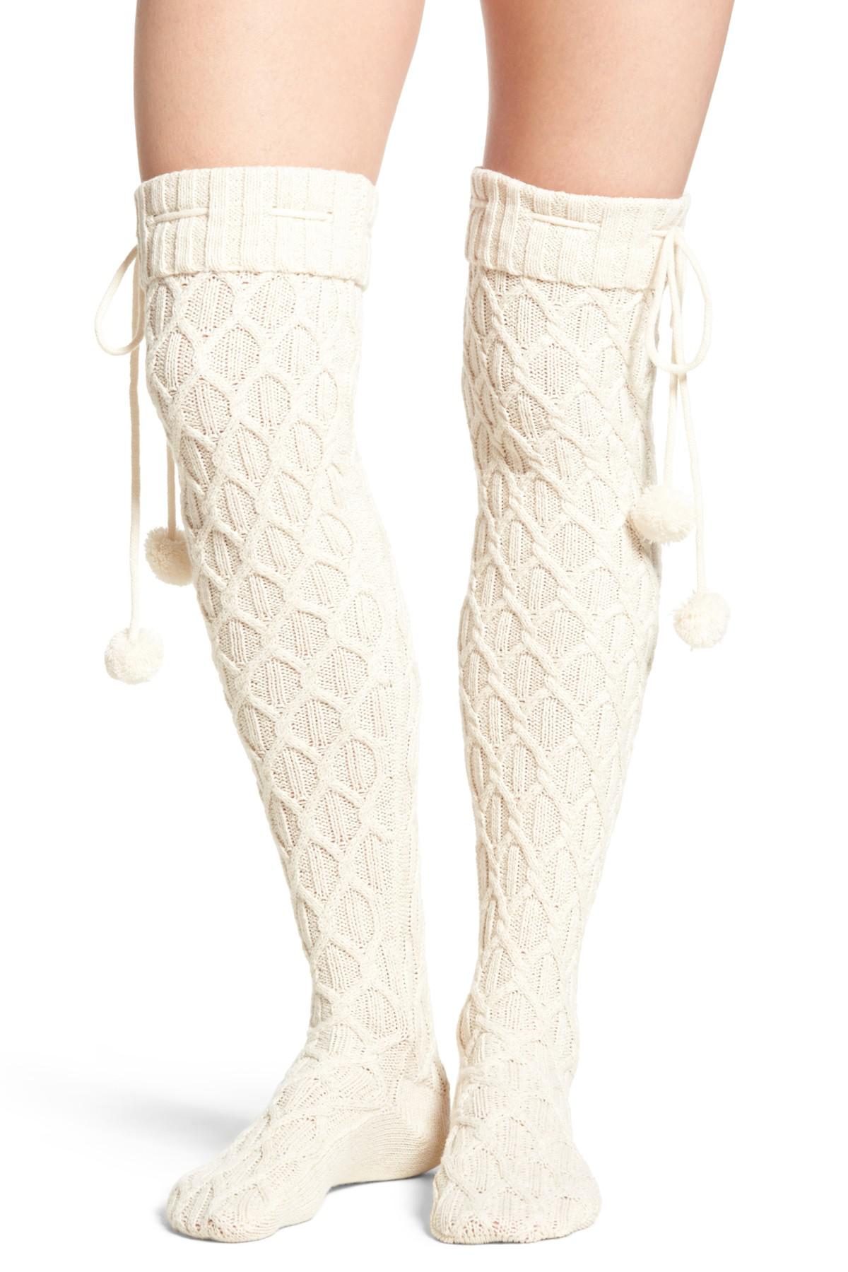 ugg sparkle cable knit socks