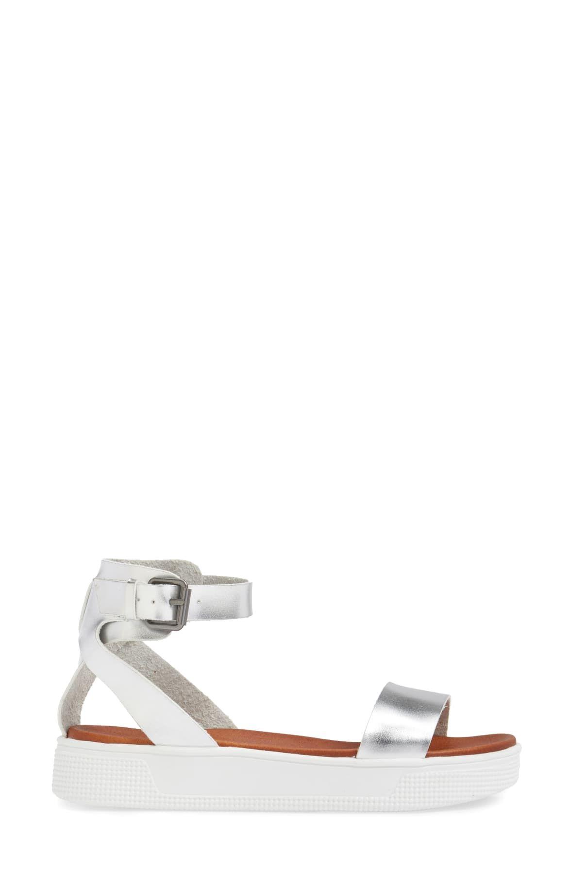 mia ellen platform sandal silver