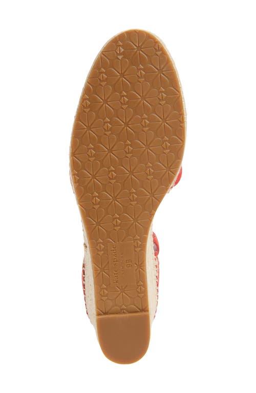 Kate Spade Polly Espadrille Wedge Sandal in Red | Lyst