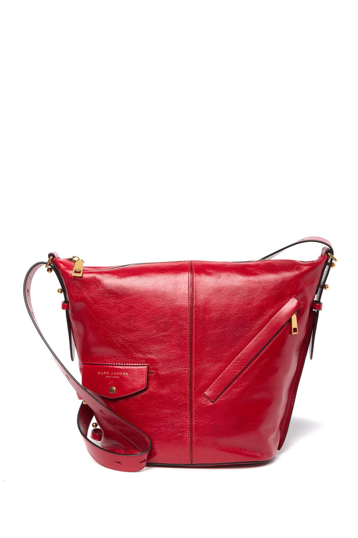 Marc Jacobs Leather The Vintage Sling Shoulder Bag in Red Lyst
