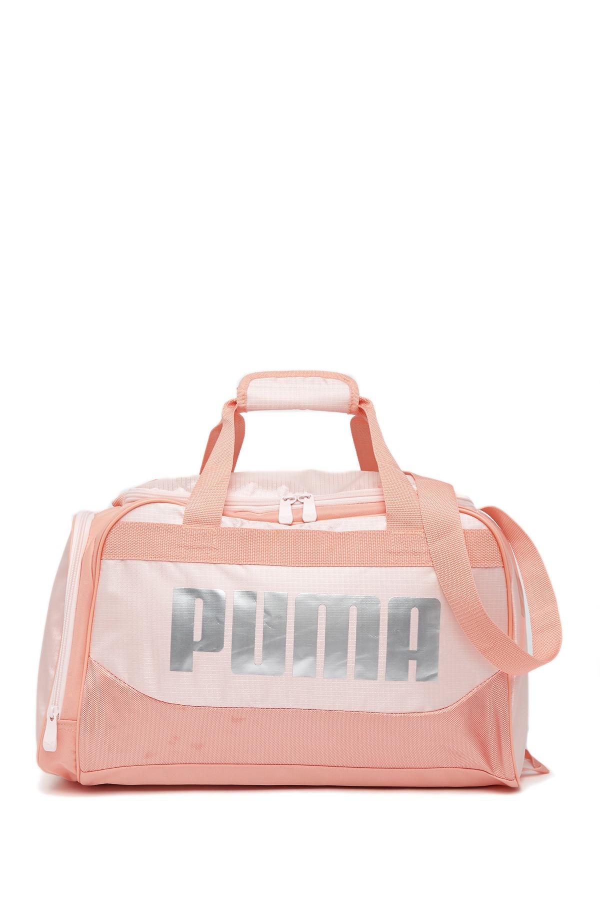 puma duffle bag pink