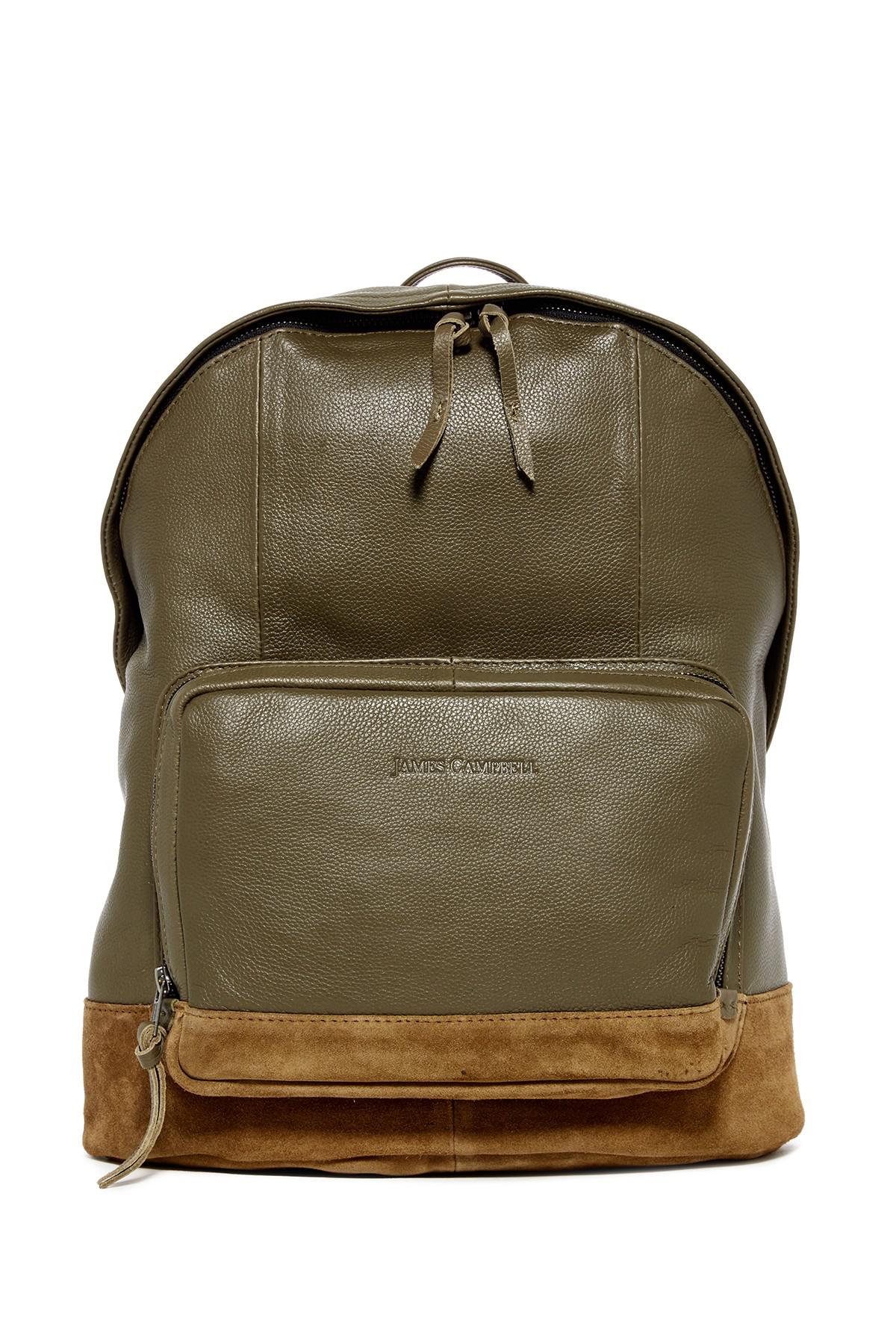james campbell leather backpack