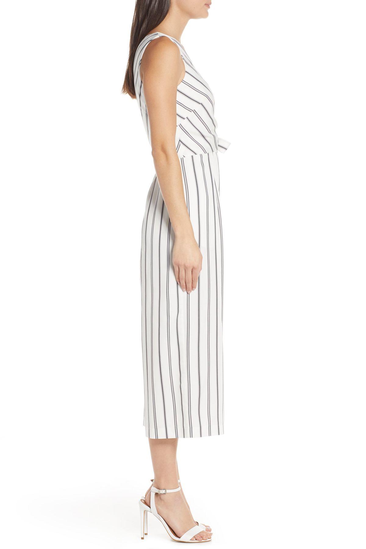 chelsea28 faux wrap jumpsuit