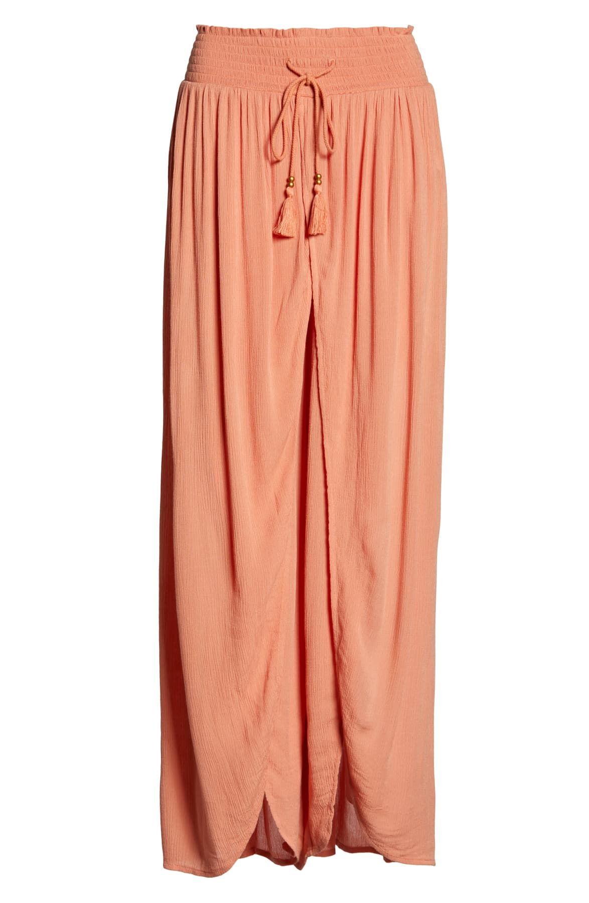 Chelsea28 Gauze Coverup Pants in Coral Orange (Orange) Save 80 Lyst