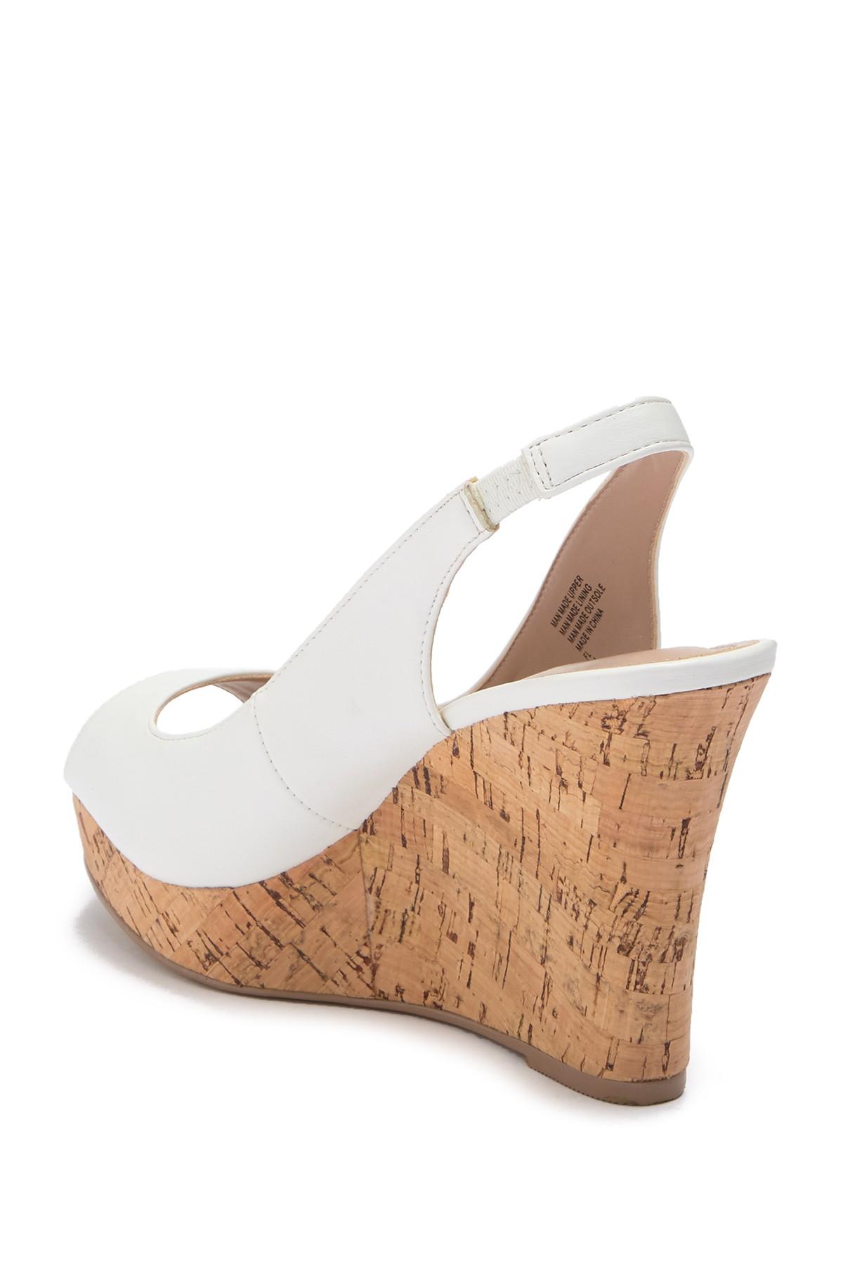 charles by charles david leandra slingback wedge sandals