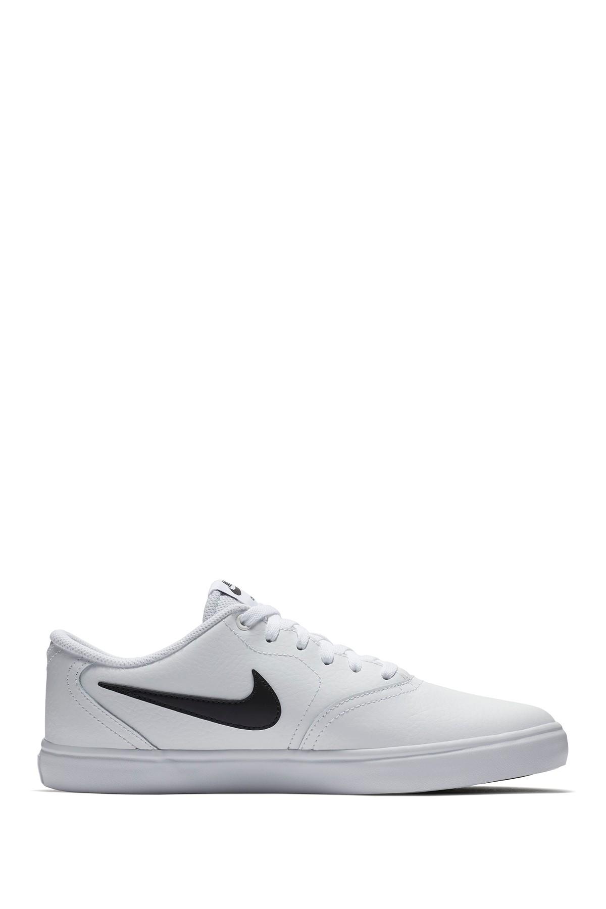 men's nike sb check solar leather skate shoe