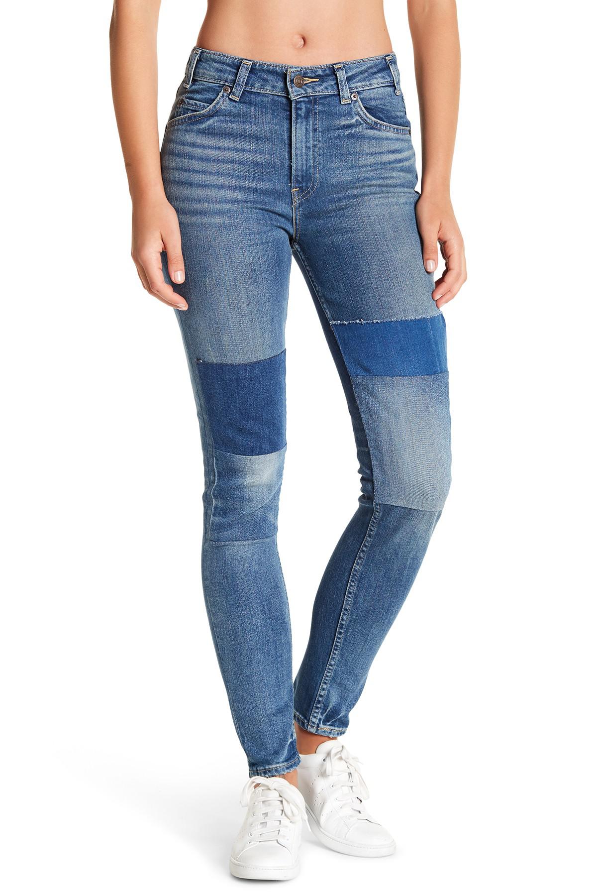 Levi's Tab 721 Vintage Waist Skinny Jeans in Blue | Lyst