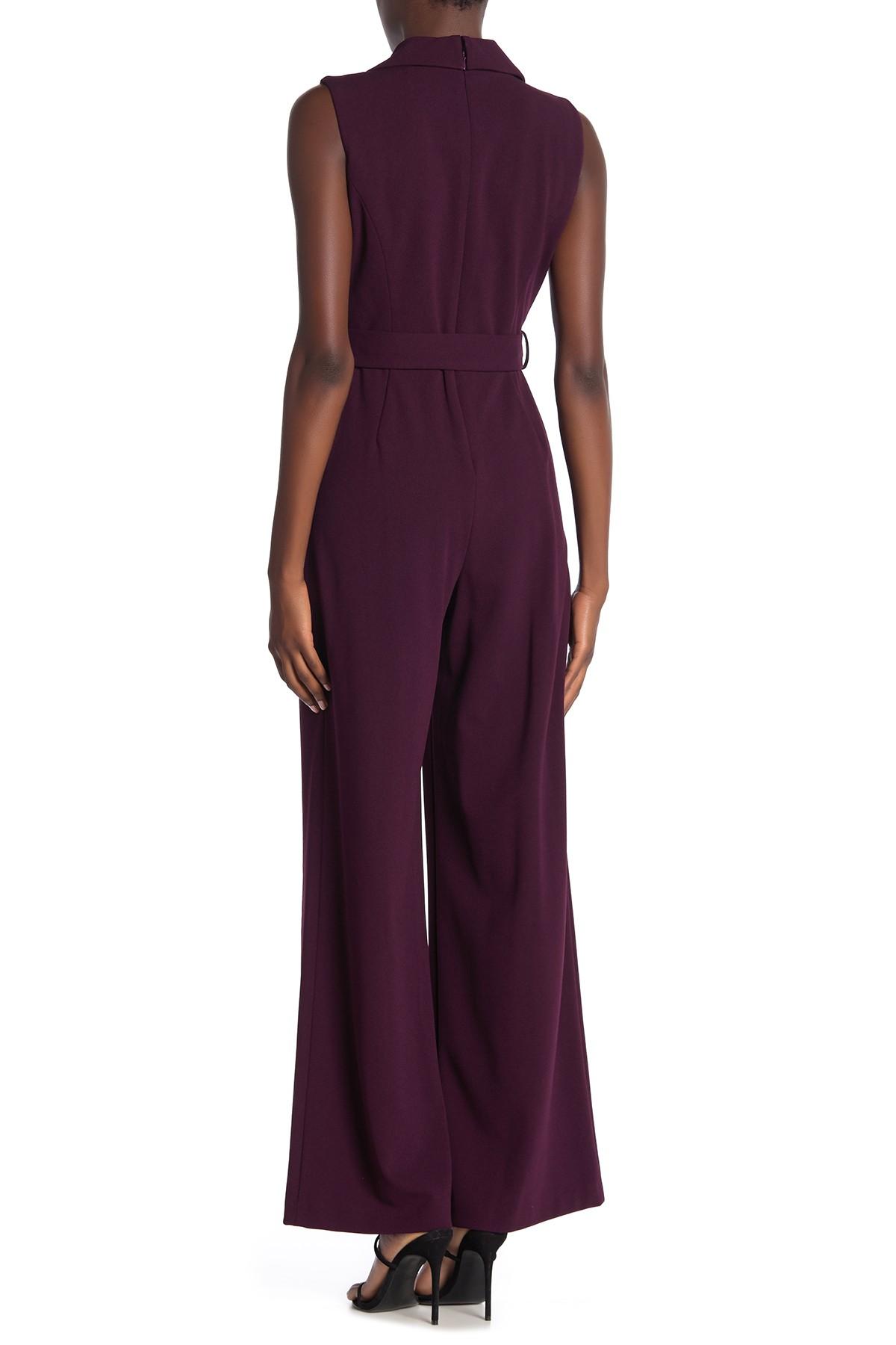 calvin klein purple jumpsuit