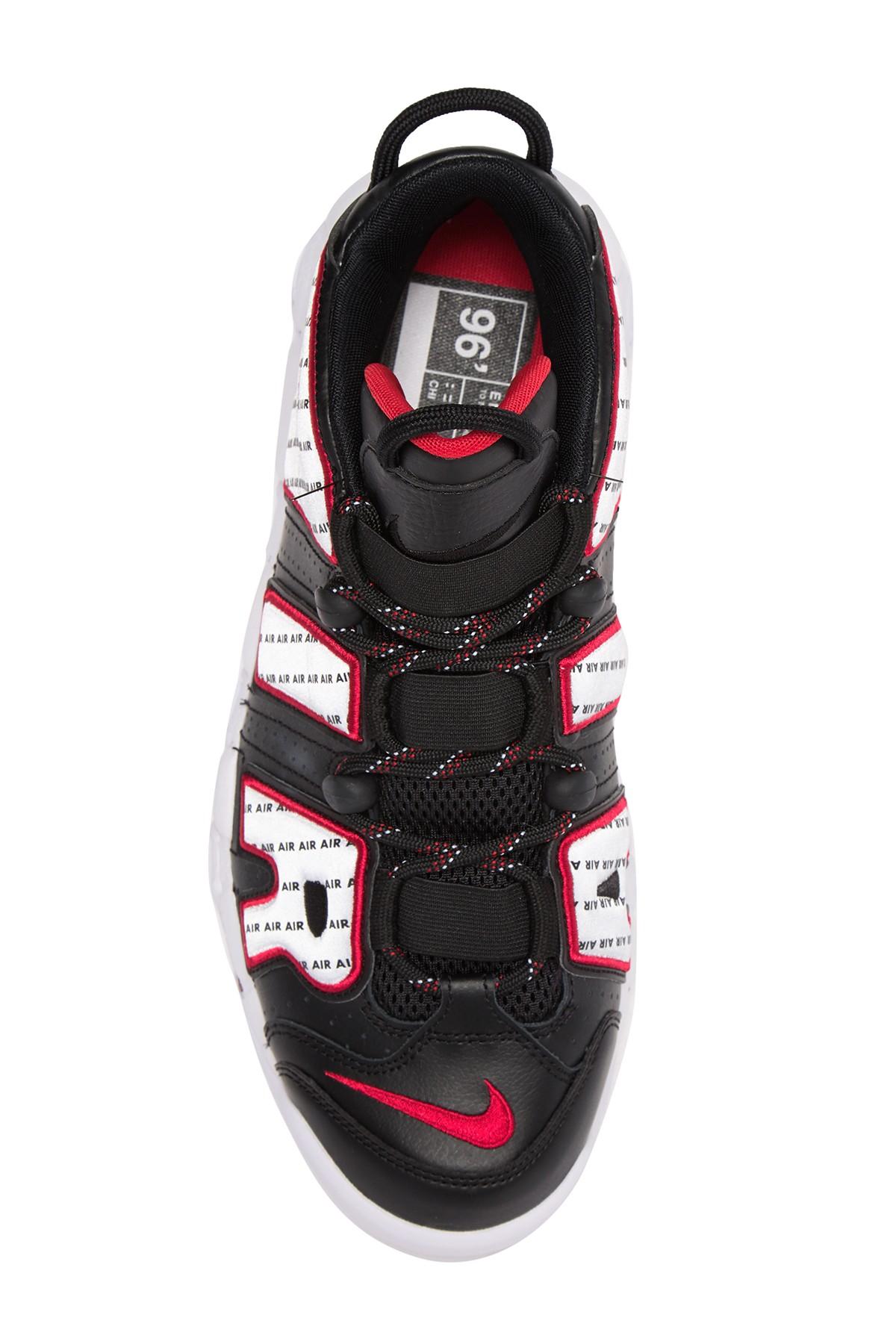 Nike Air More Uptempo '96 - Size 15 in Black/White-University Red 