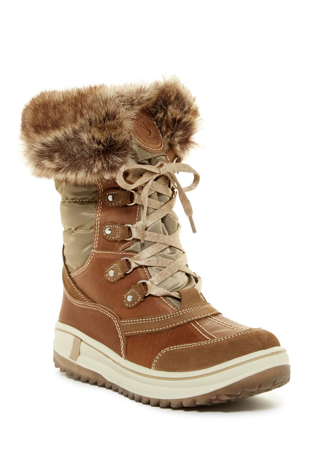 Lyst - Santana Canada Myrah Faux Fur Lined Boot in Brown