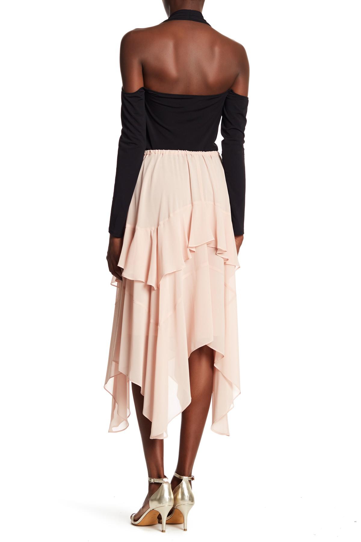 chiffon handkerchief dress