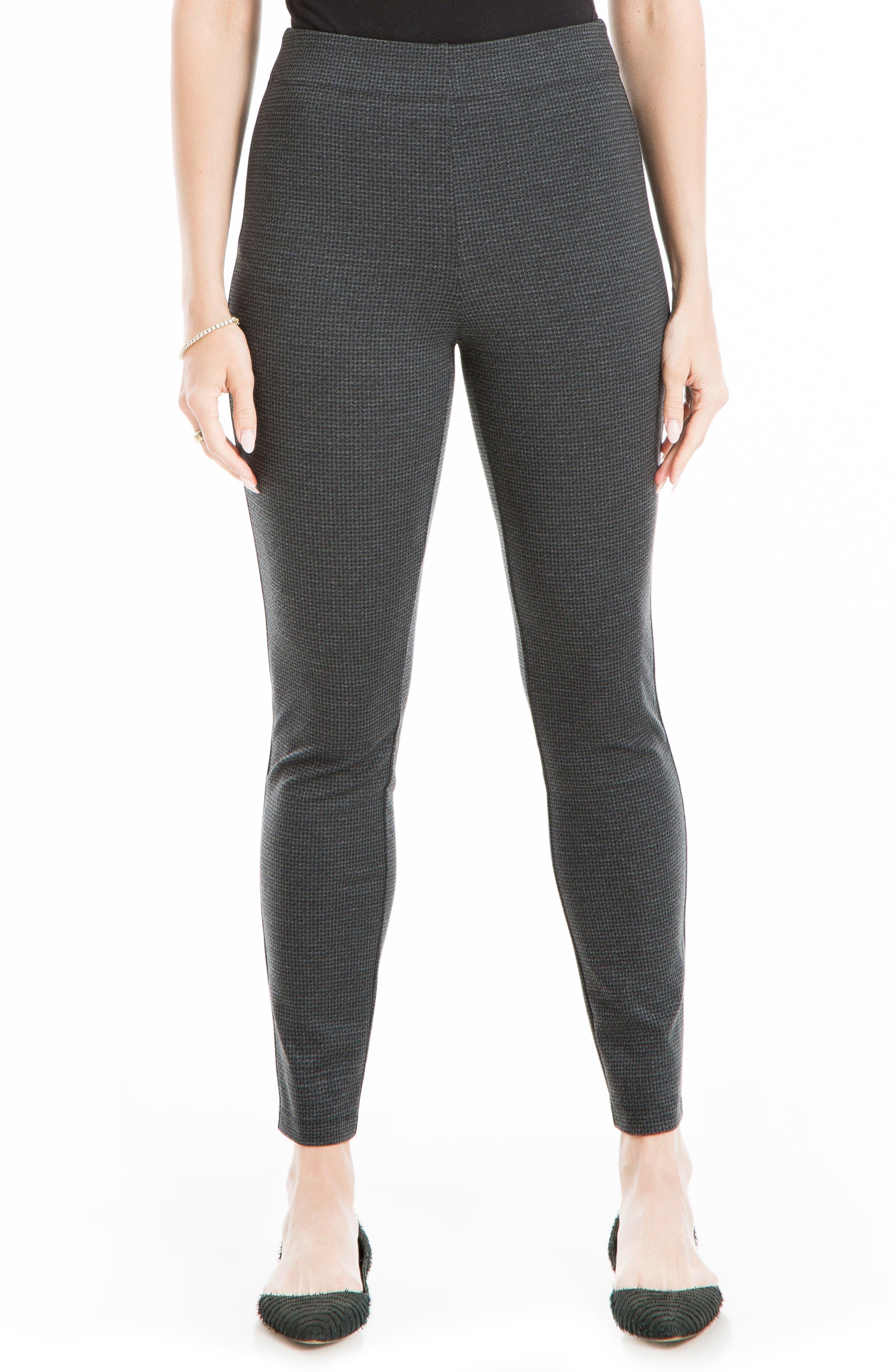 Max Studio Houndstooth High Waist Ponte Leggings in Black Lyst