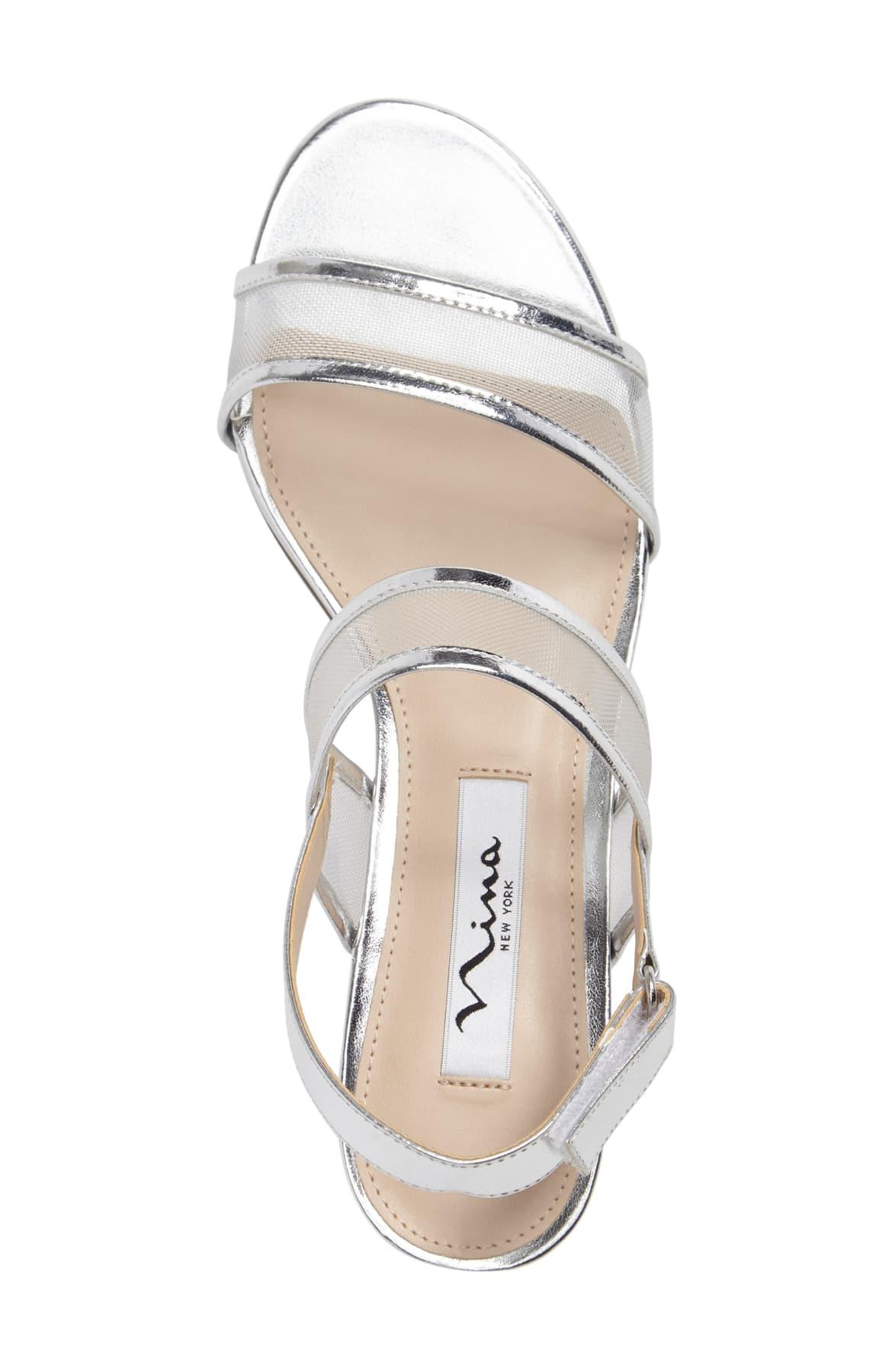 nina ganice mesh strap sandal