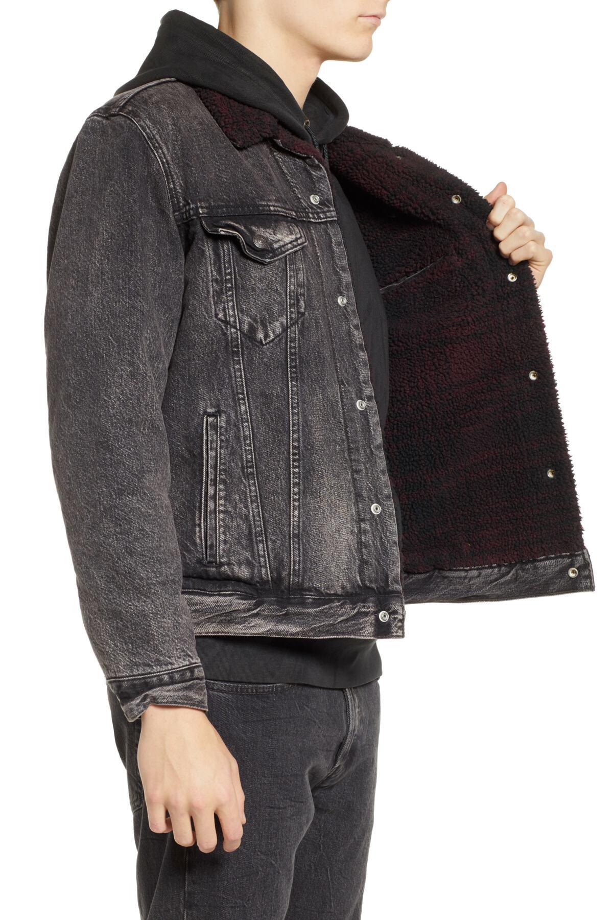 levi's x justin timberlake sherpa trucker jacket brusted