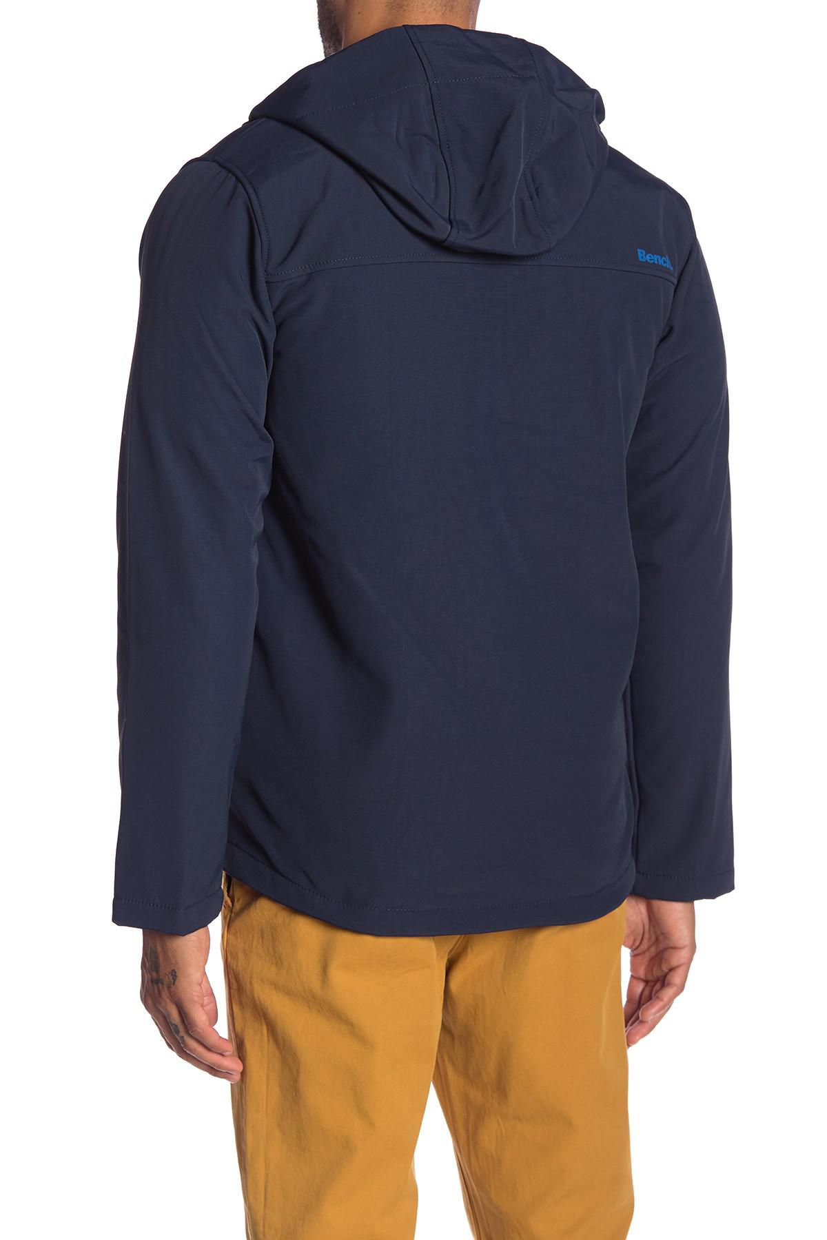 Bench Fleece Lined Zip Up Hoodie In Blue For Men Lyst