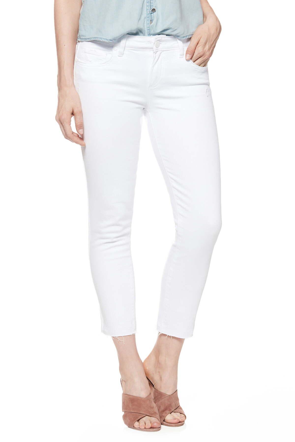 paige skyline skinny jeans white