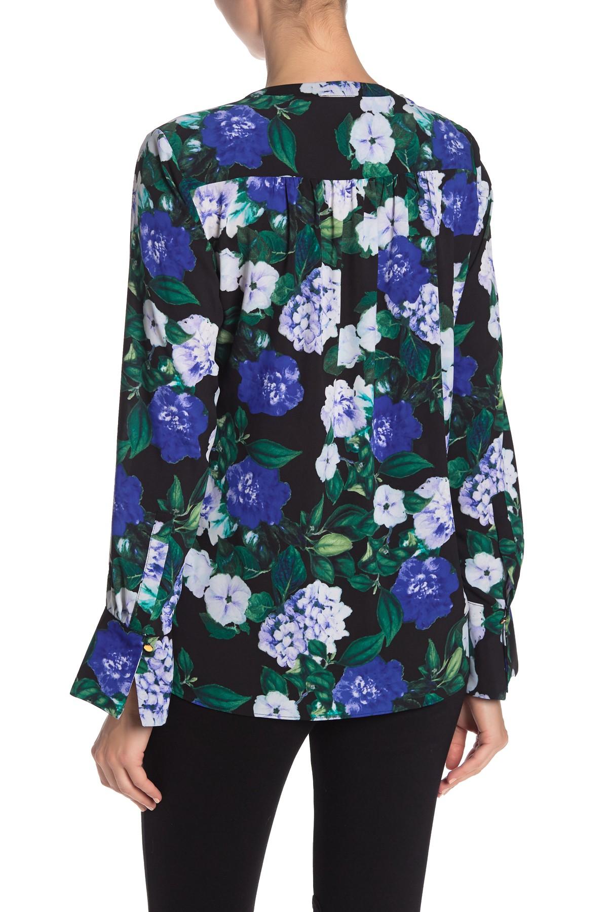 calvin klein floral blouse