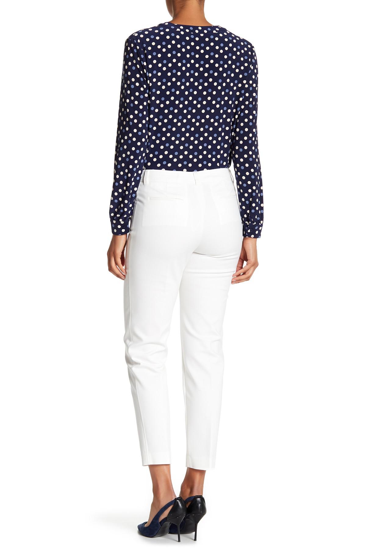 anne klein pants with gold buttons