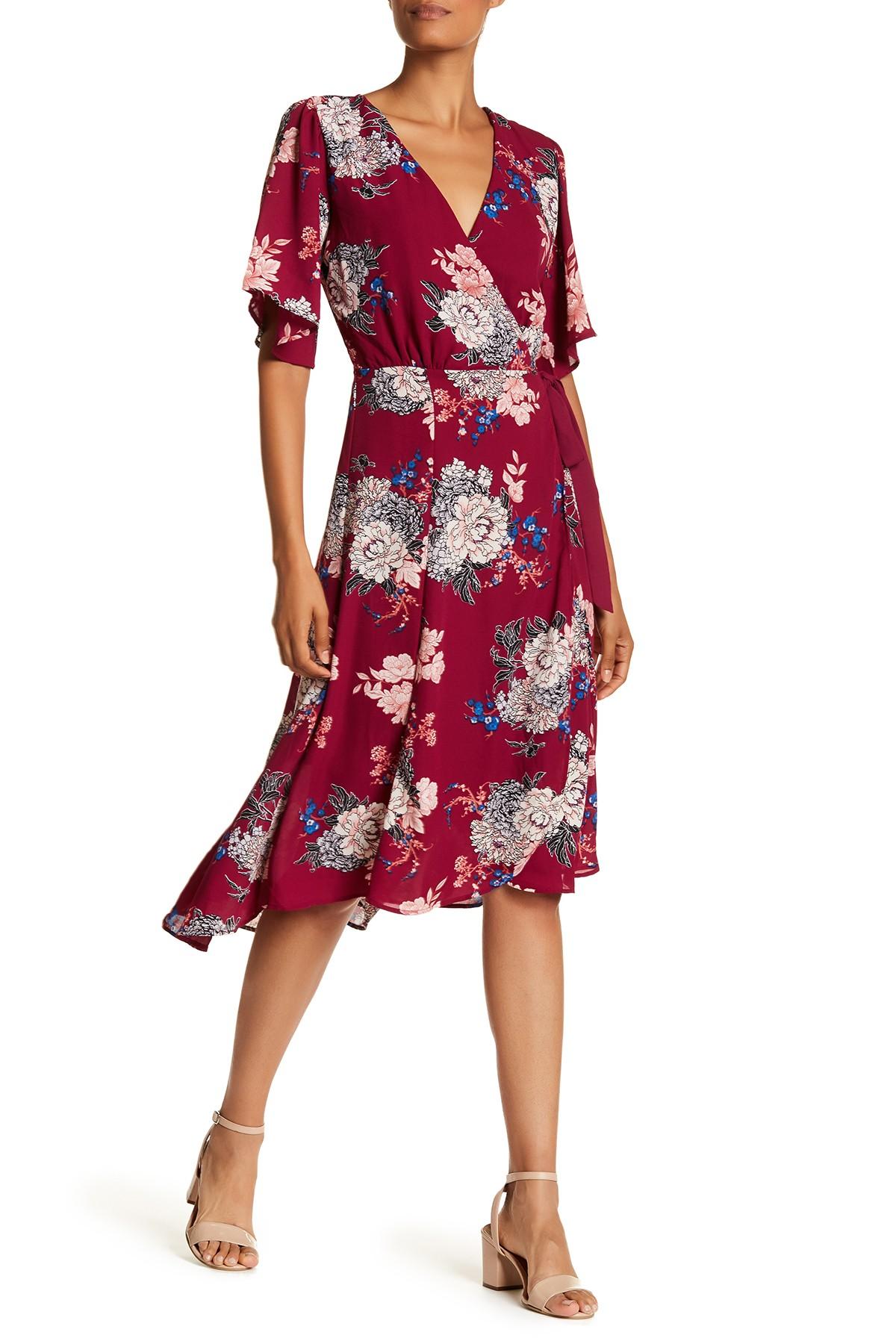 bobeau wrap dress