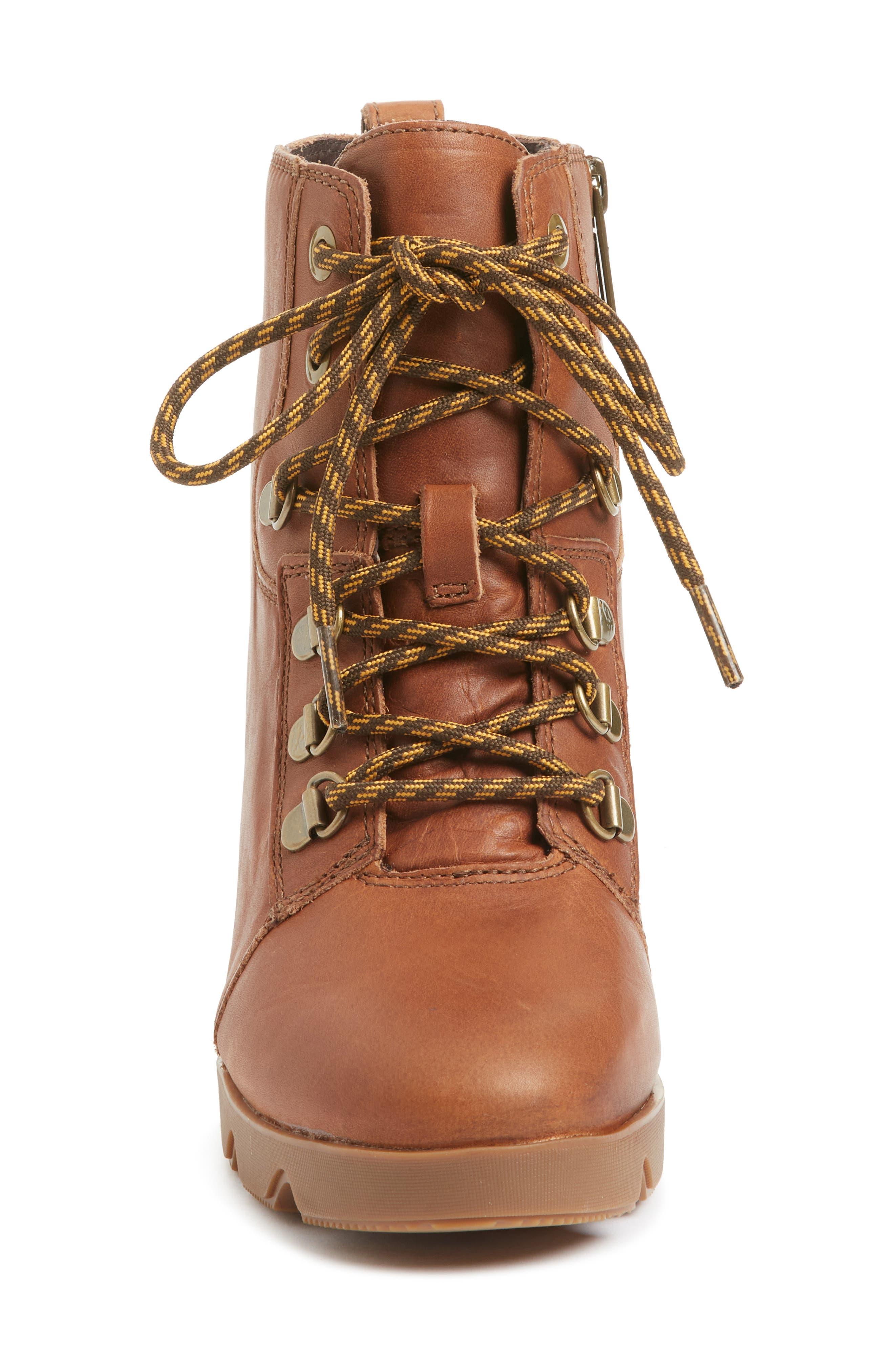 aanval Detecteren Omtrek Sorel Joan Uptown Lace-up Wedge Boot In Hazelnut Leather Gu At Nordstrom  Rack in Brown | Lyst