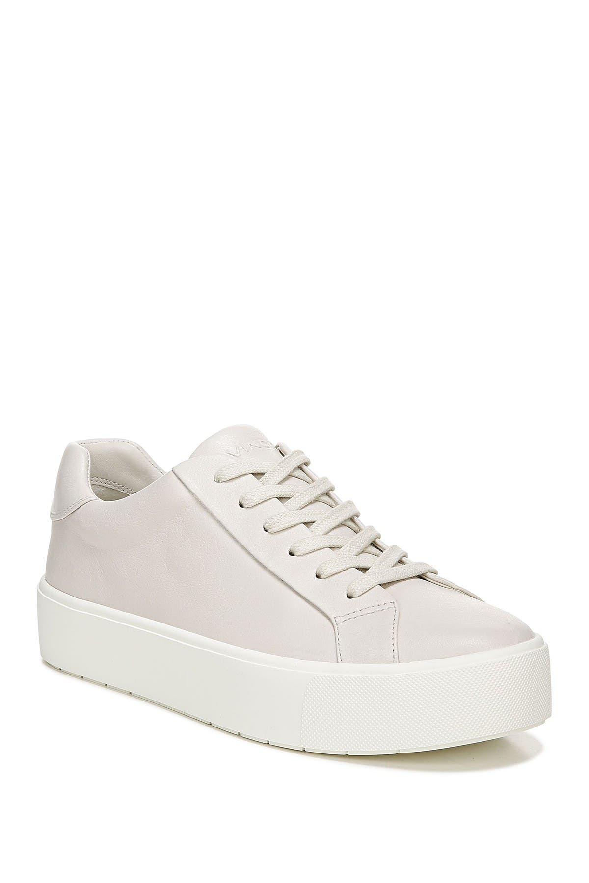 Platform leather cheap white sneakers