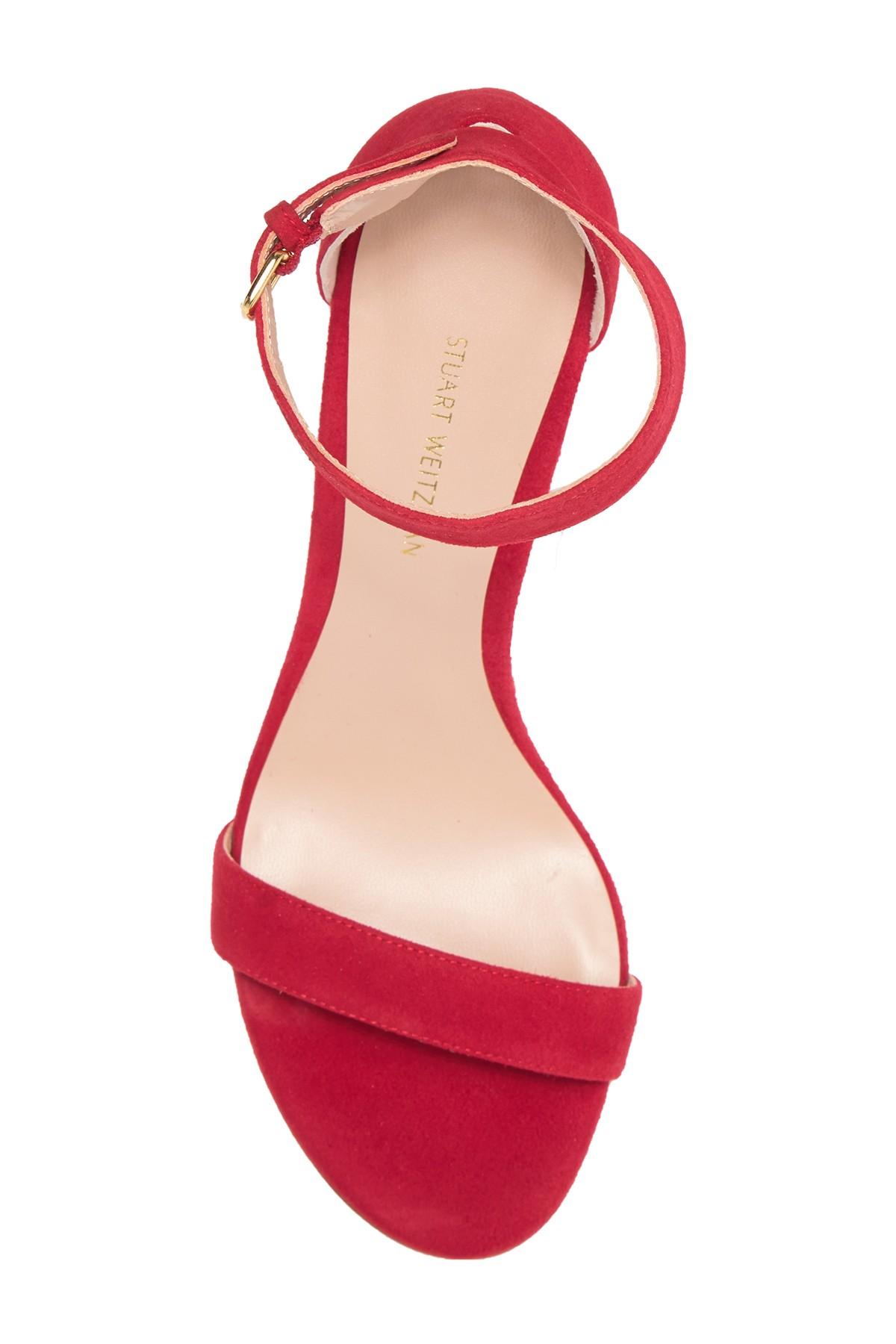 stuart weitzman partly block heel sandals