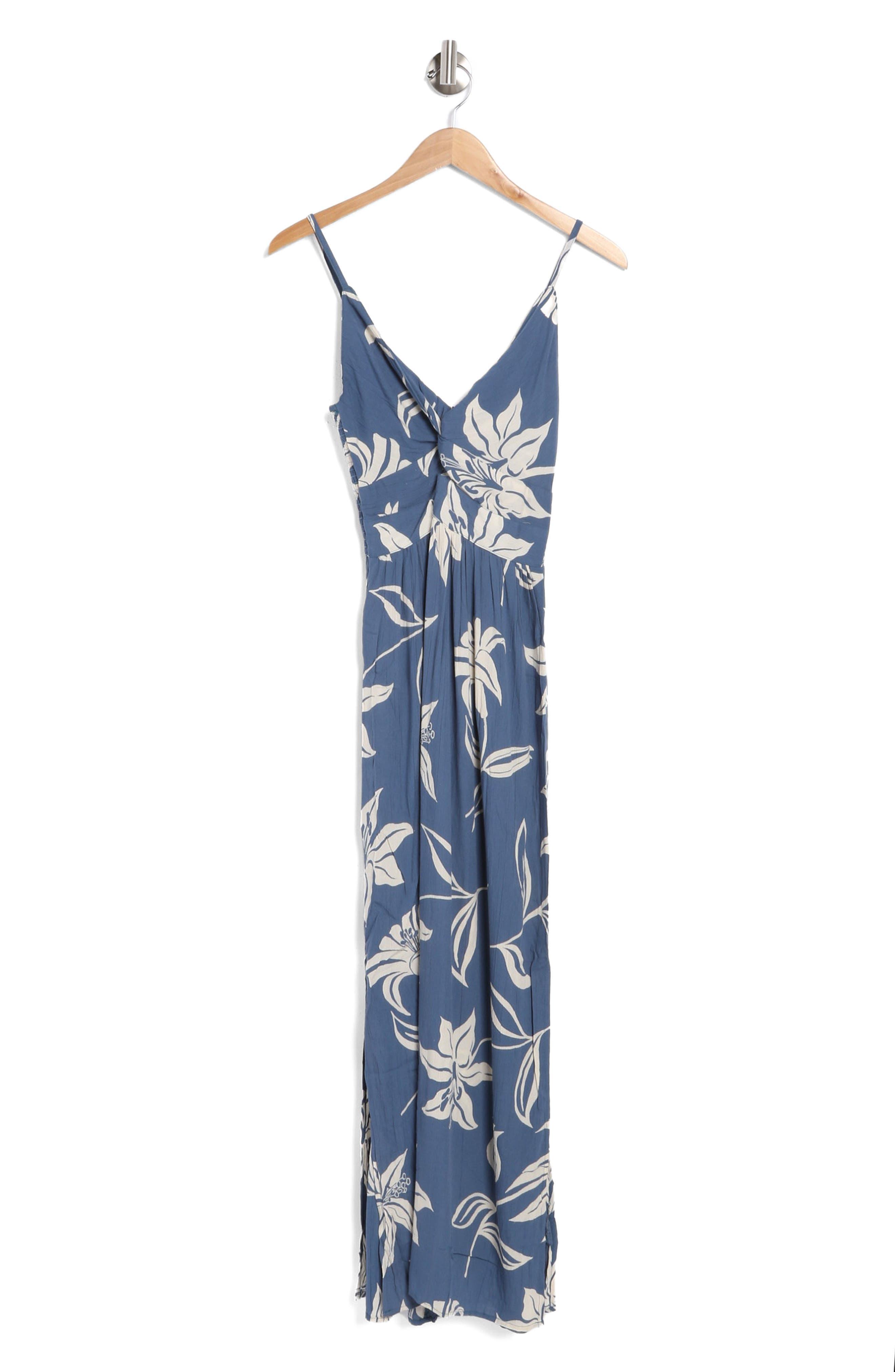 Angie Ditsy Floral Twist Front Maxi Dress (Extended Sizes