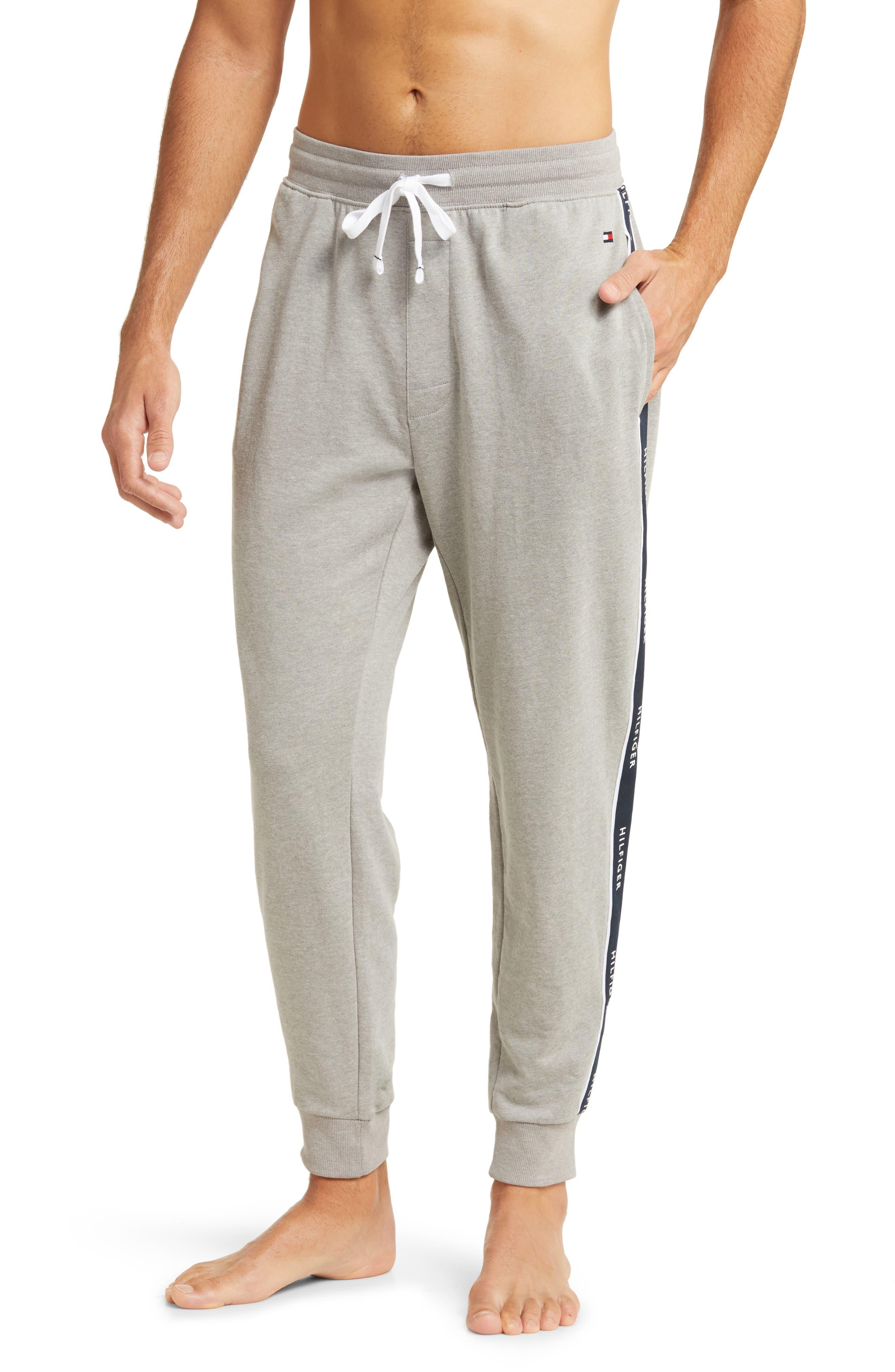 Tommy Hilfiger Logo Slim Joggers in Gray for Men | Lyst
