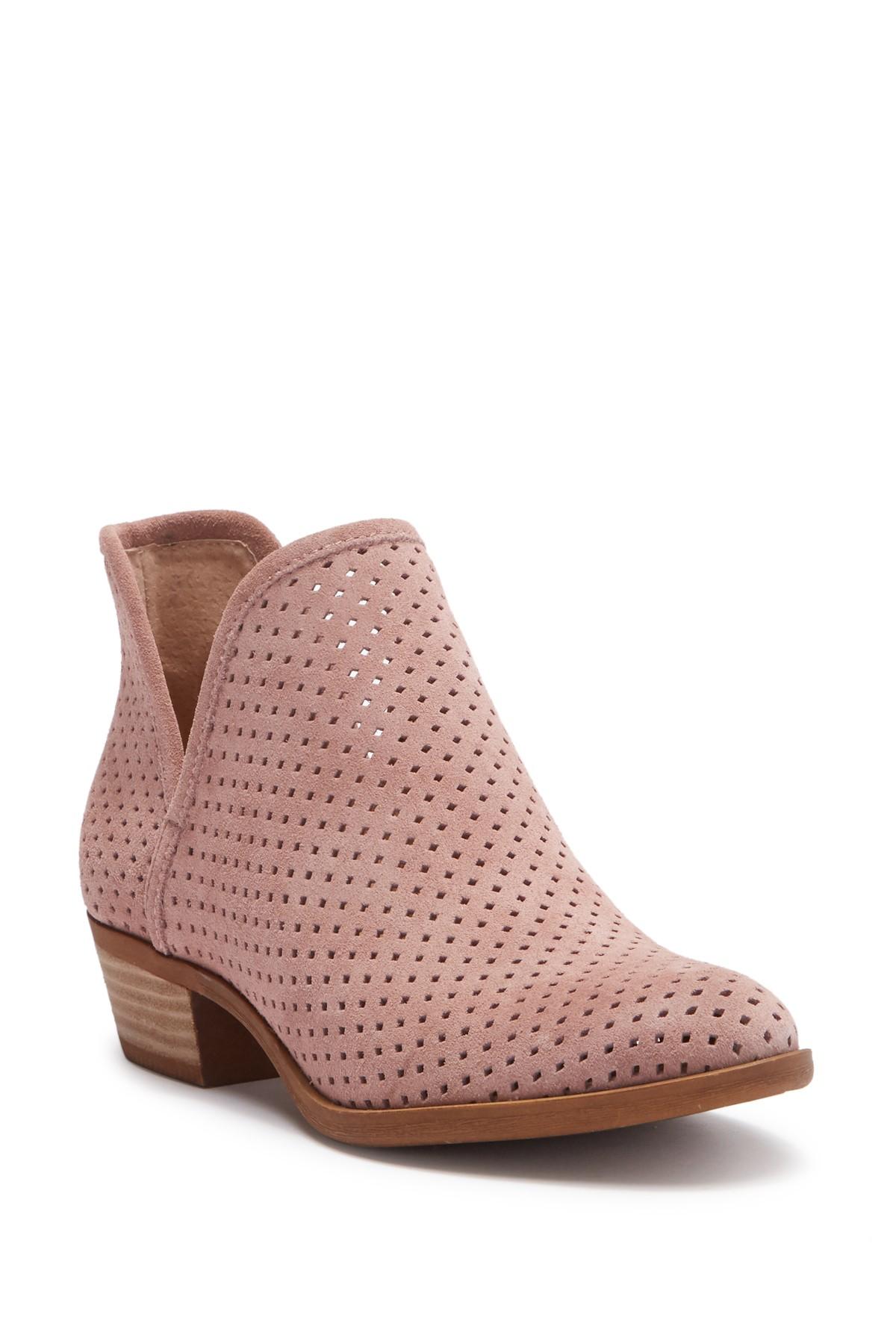 brooklin perforated suede bootie