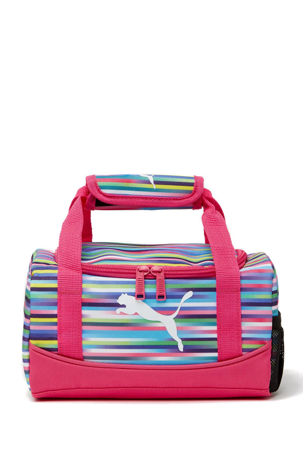 PUMA Mini Duffel Bag Lunch Box in Pink | Lyst
