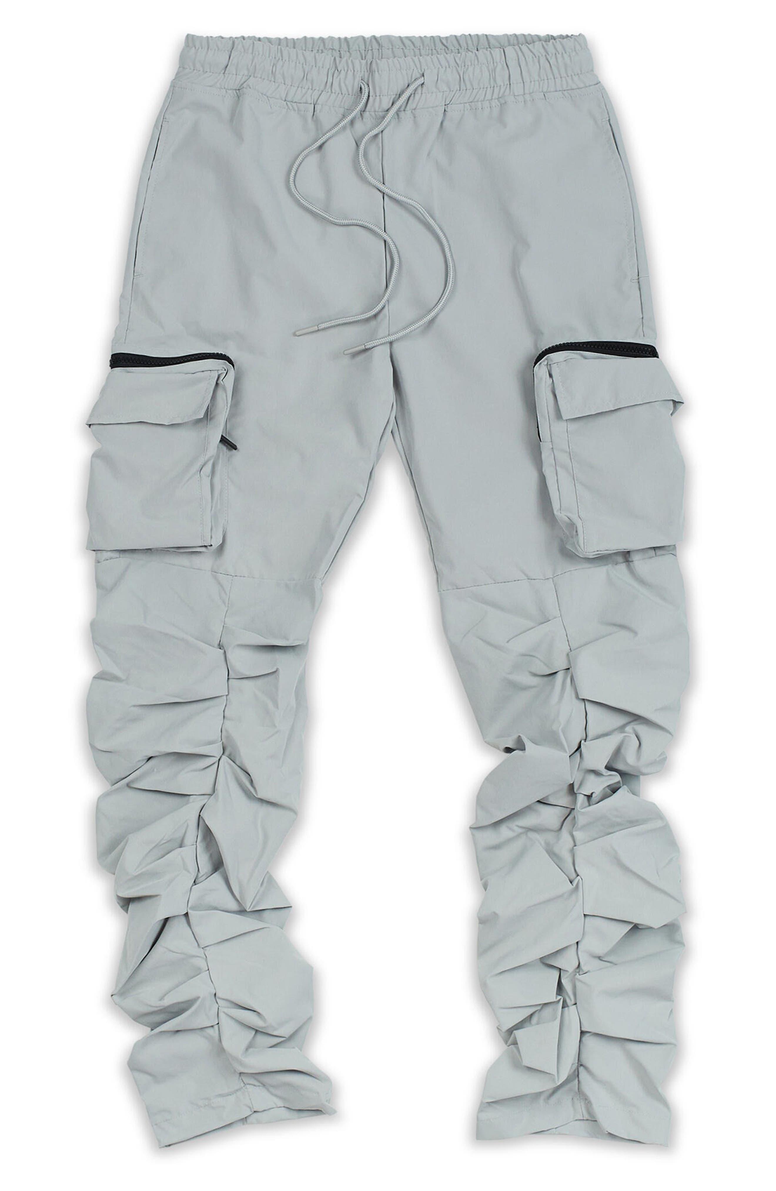 Reason Stacked Cargo Pants in Gray for Men Lyst