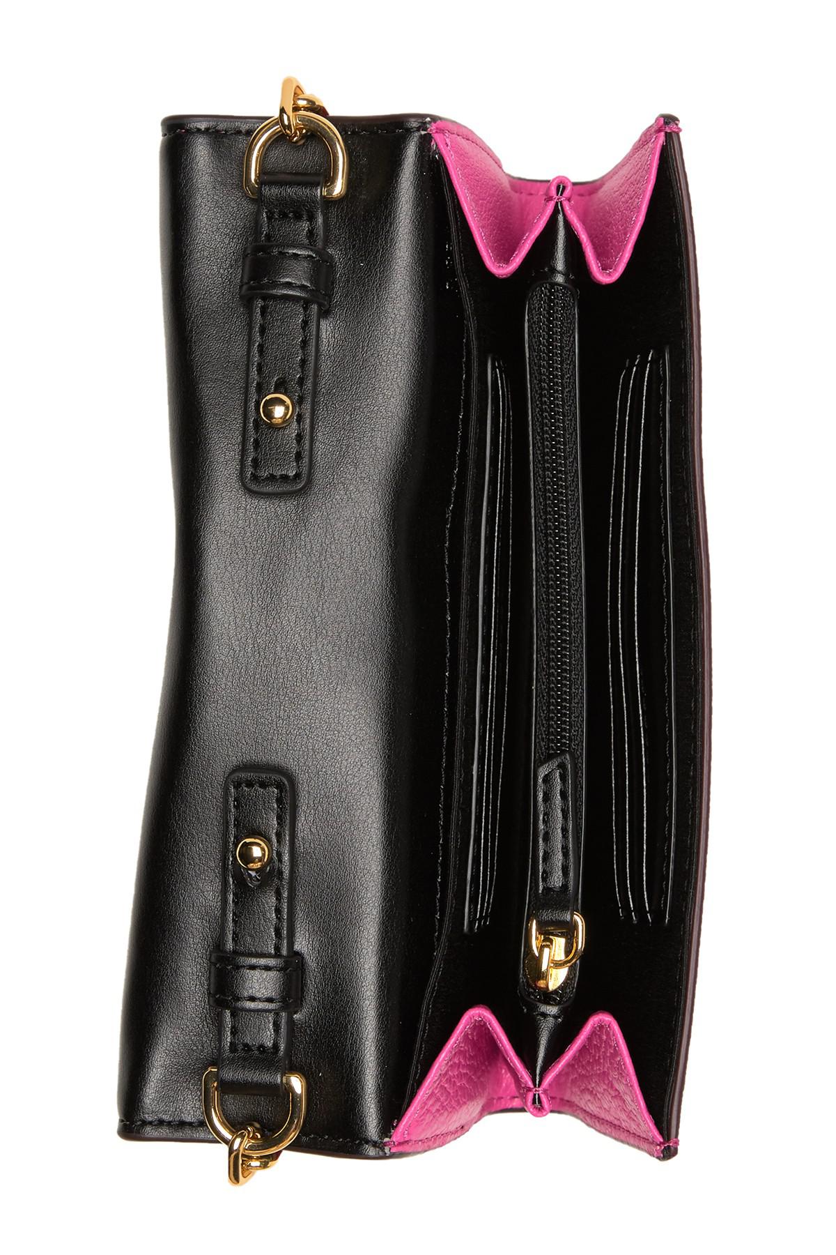 Marc Jacobs Empire City Leather Wallet Crossbody Bag in Pink - Lyst
