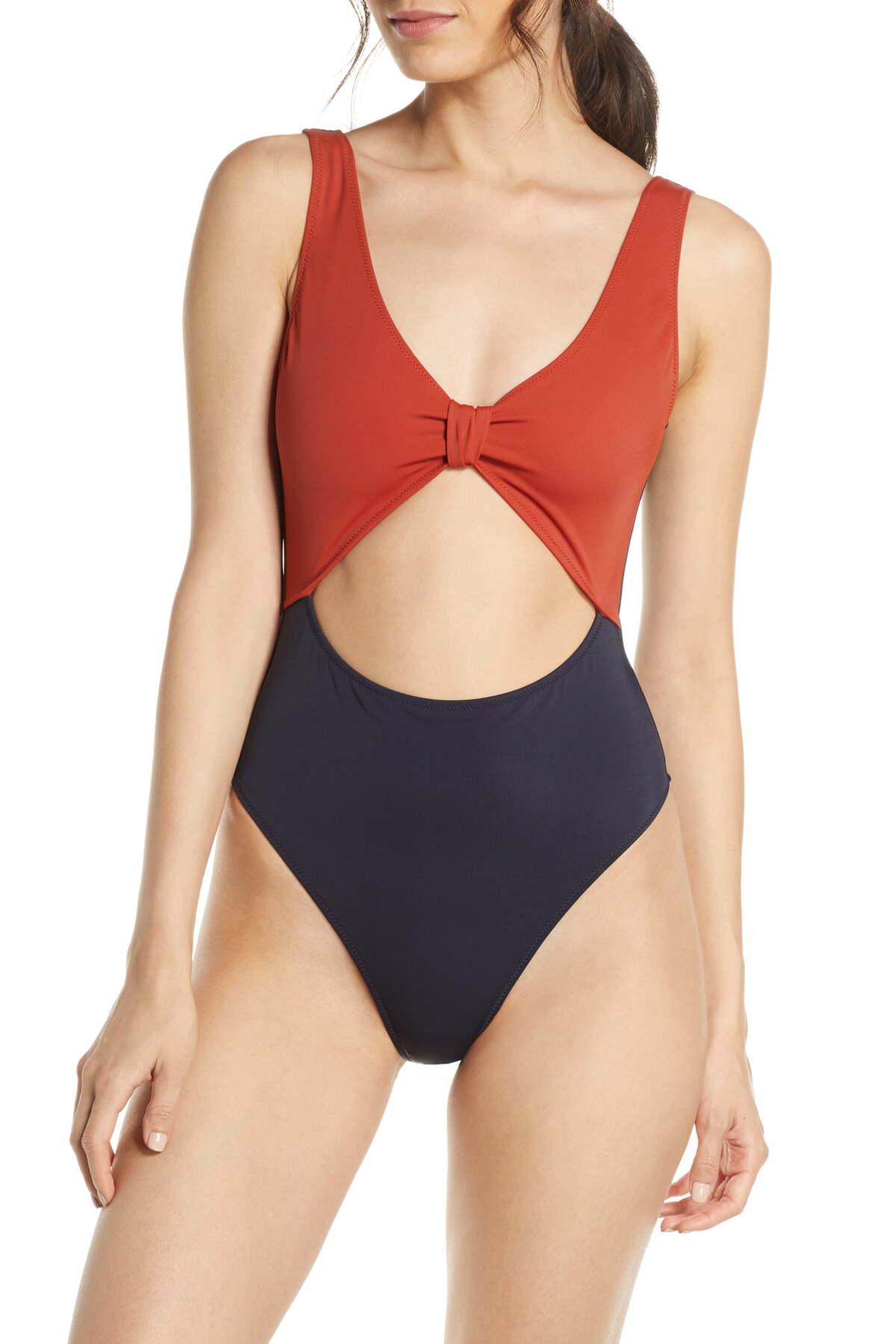 Something navy bathing suit Clearance