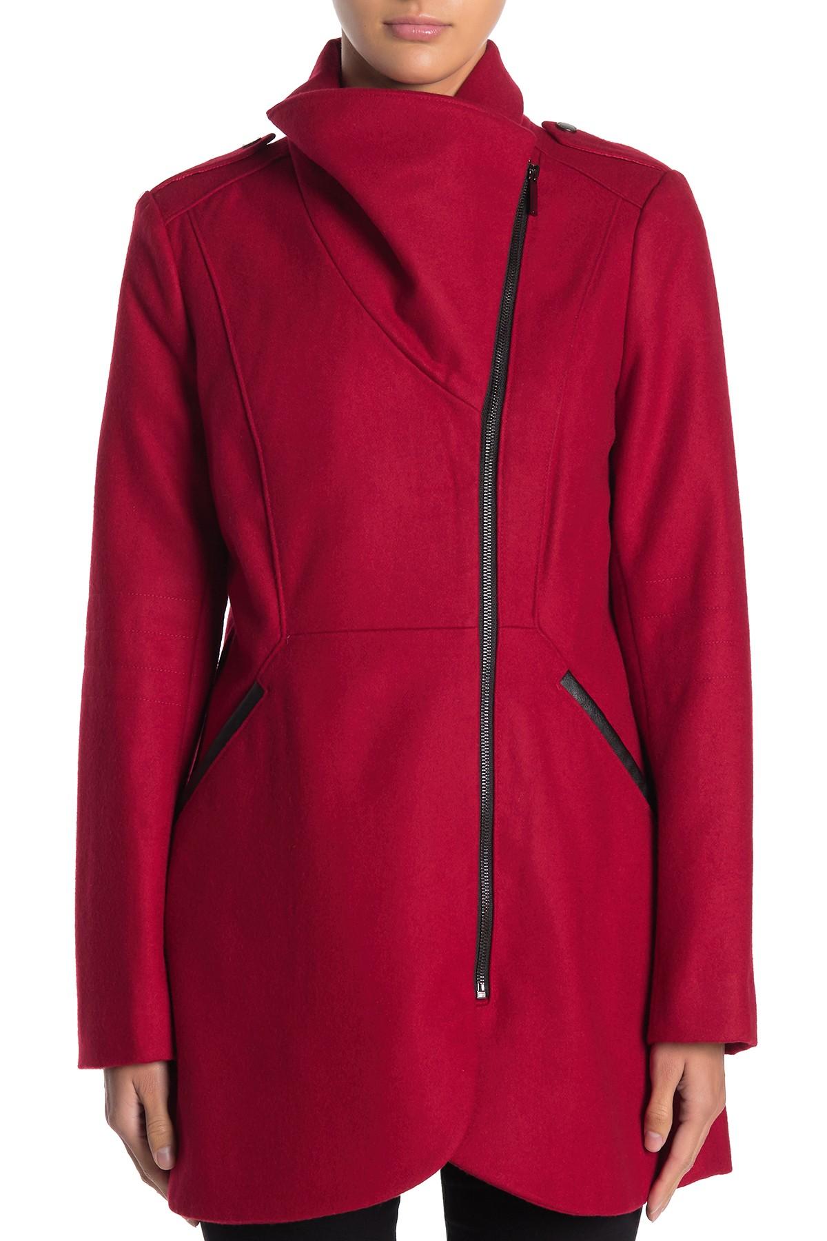 french connection asymmetrical coat