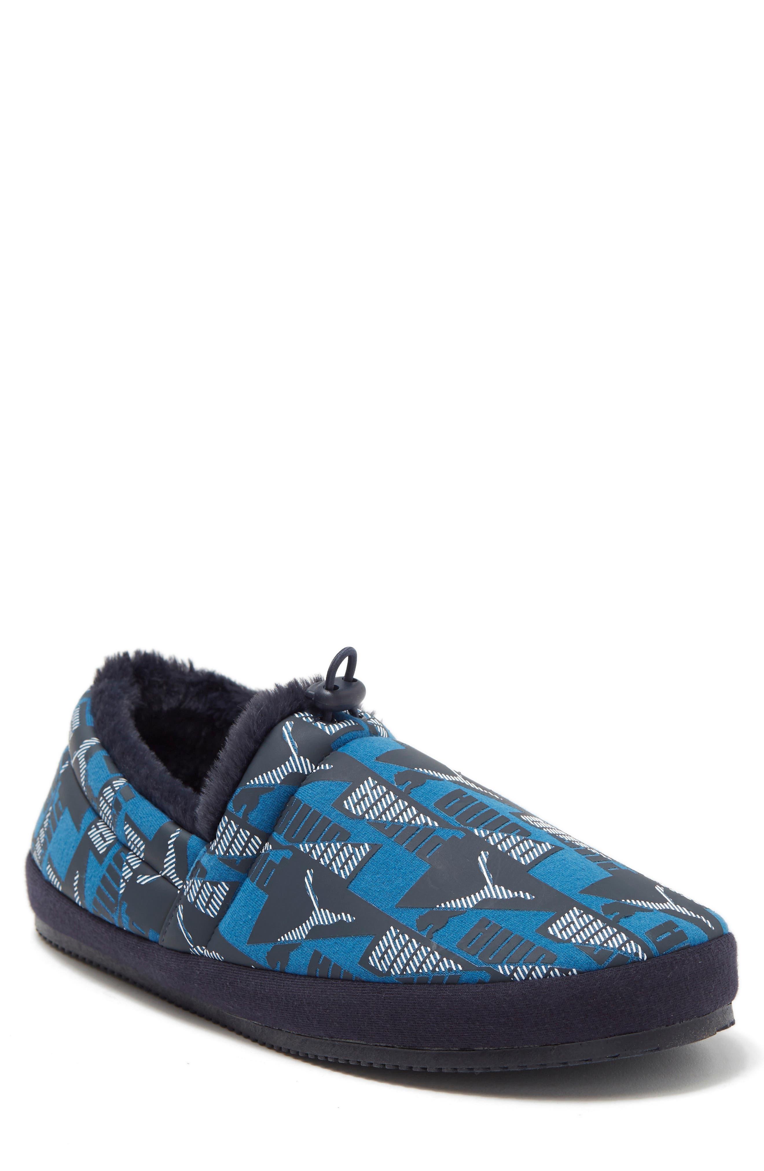 Puma Tuff Faux Fur Lined Mocc Jersey Slipper In Parisian Night Lake Blue At Nordstrom Rack For 