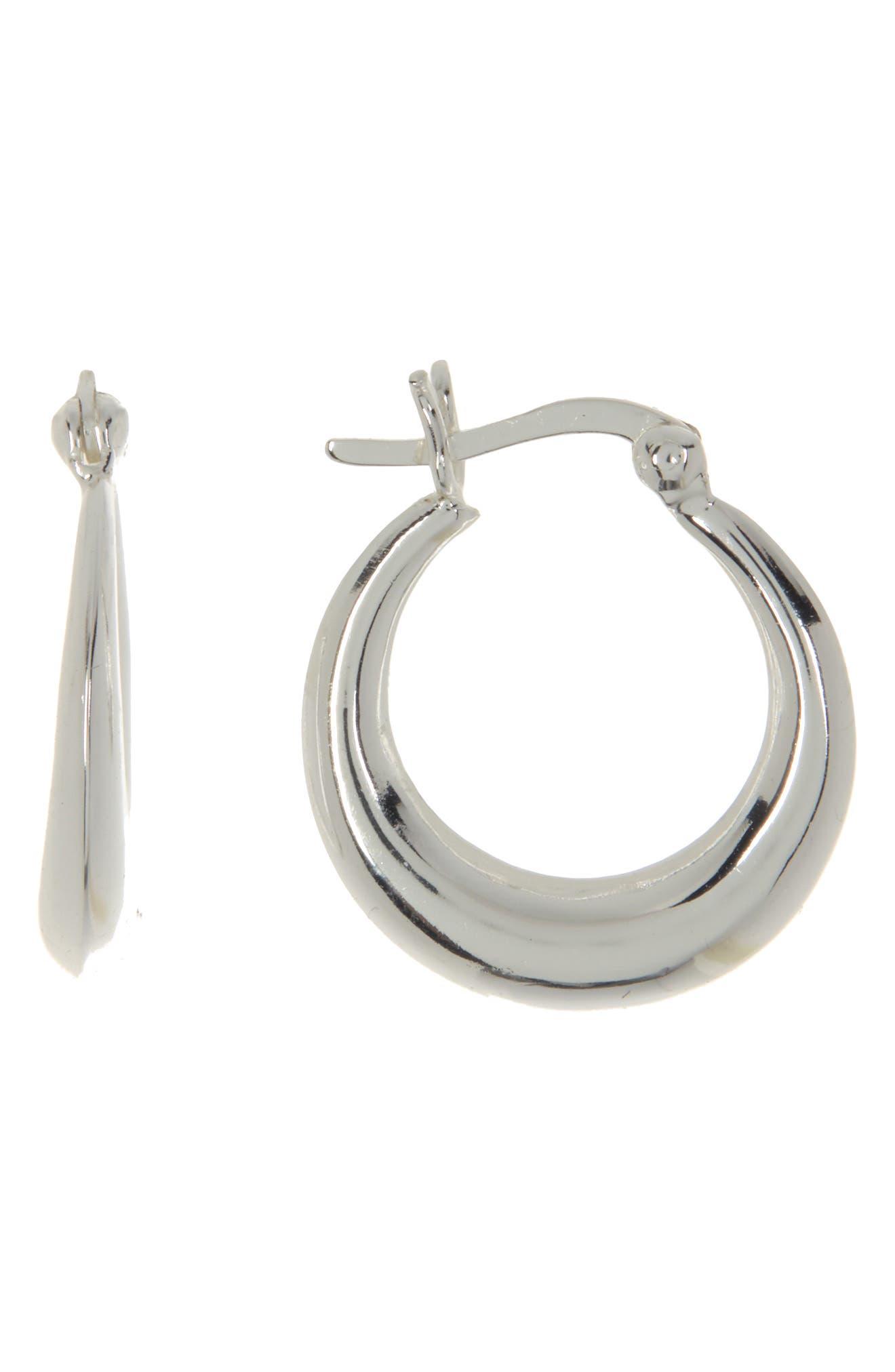 argento vivo hoop earrings