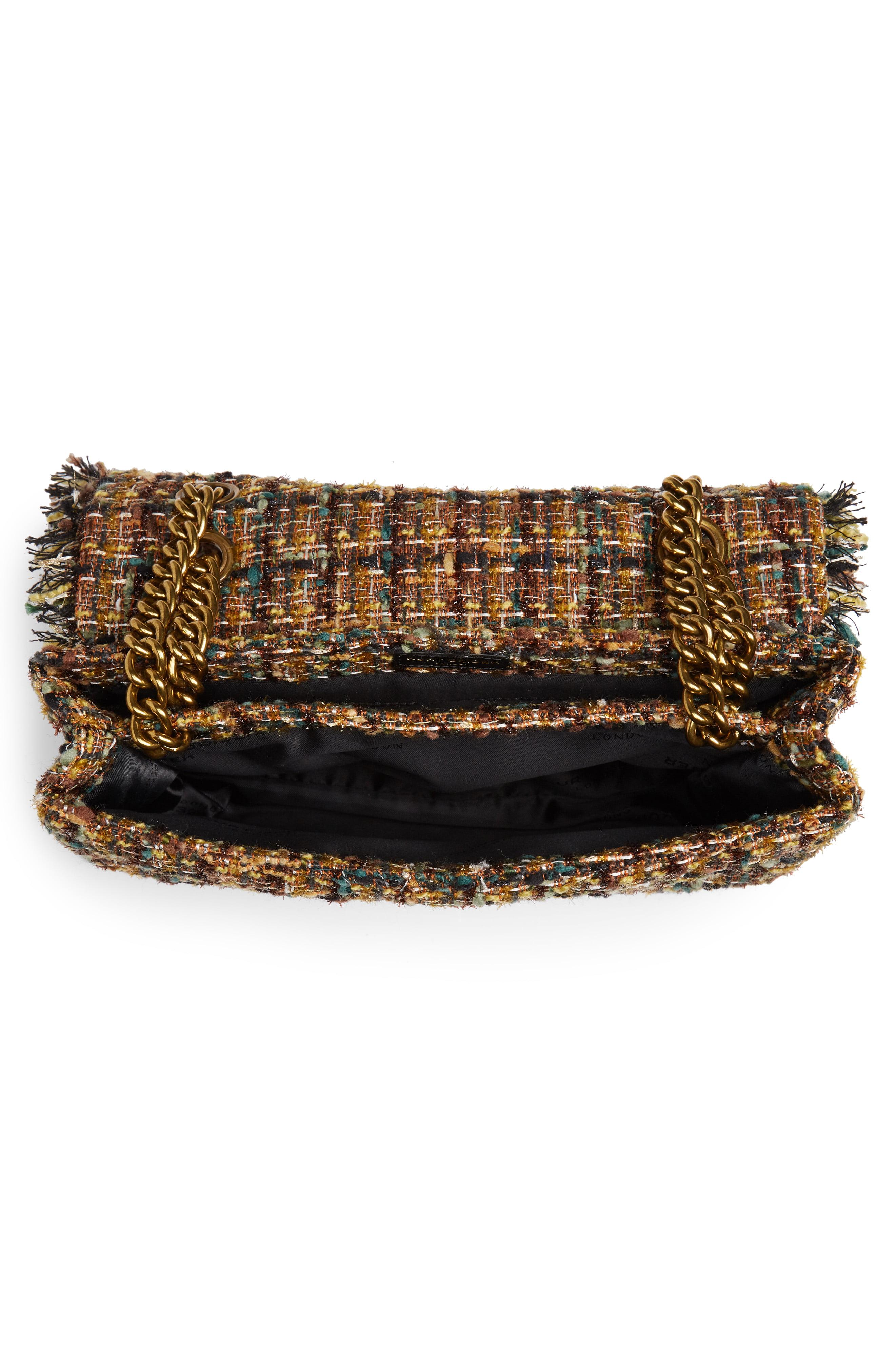 Kurt Geiger Large Kensington X Tweed Shoulder Bag in Rust (Brown) Lyst