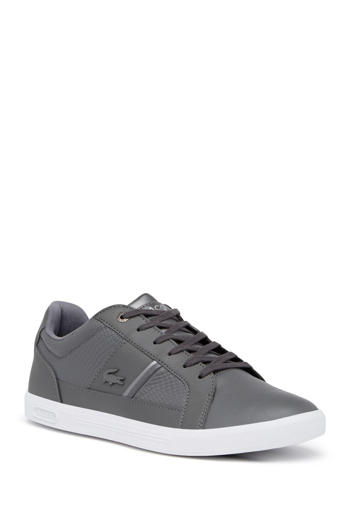 Lacoste Europa Leather Sneaker in Dark 