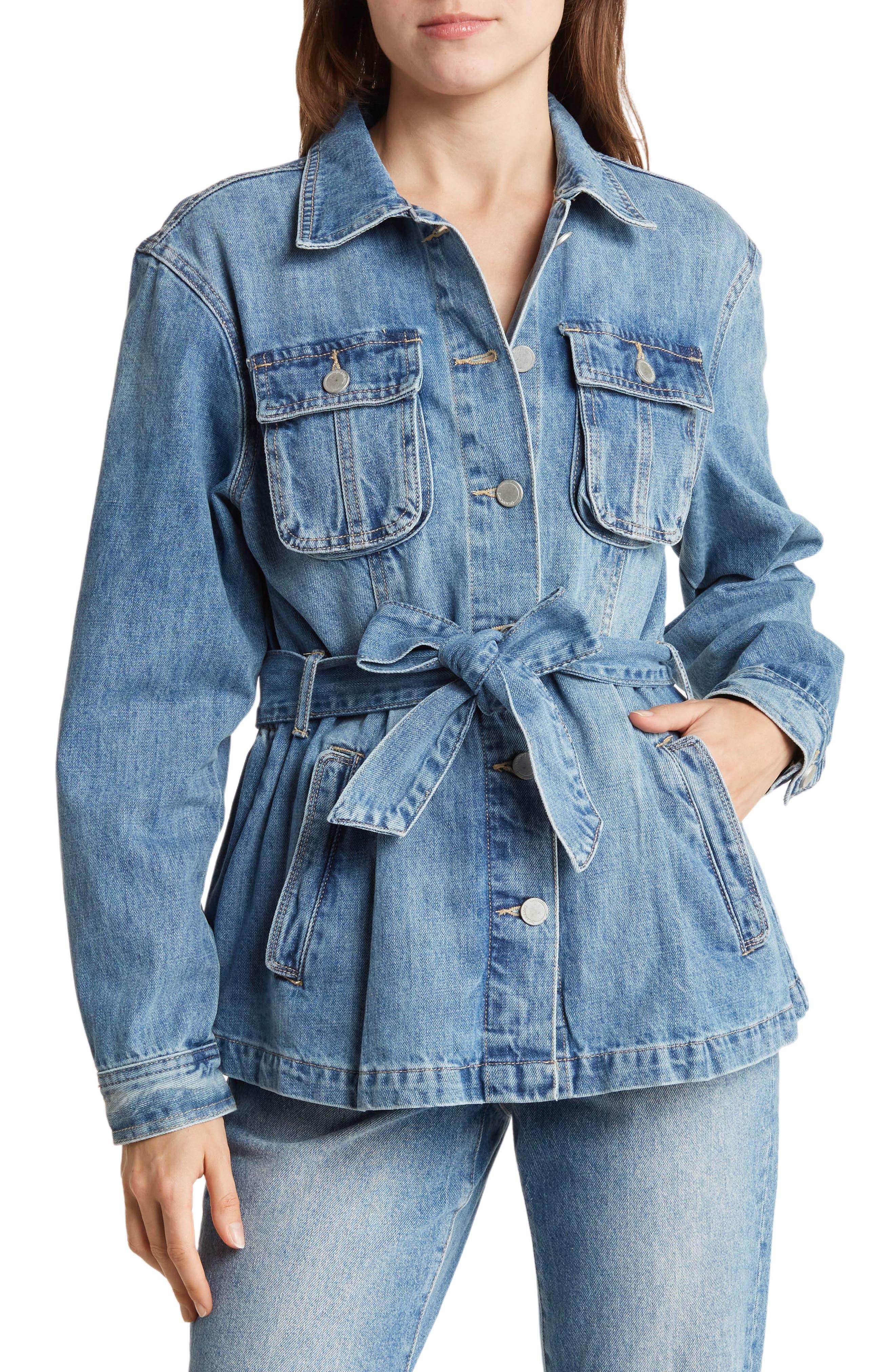 Blank NYC Belted Denim Jacket In Left On Read At Nordstrom Rack in Blue |  Lyst