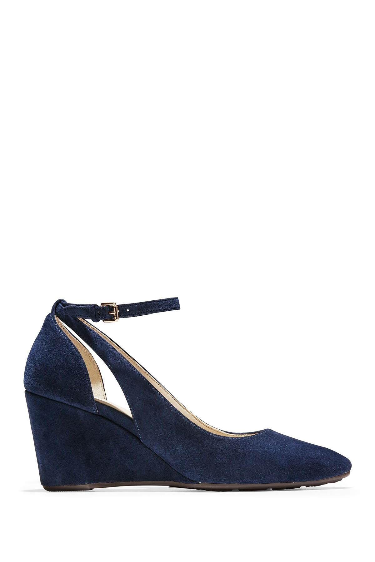 cole haan lacey cutout wedge pump